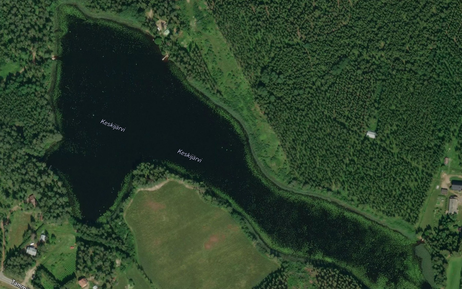 Satellite map of the Keskijarvi