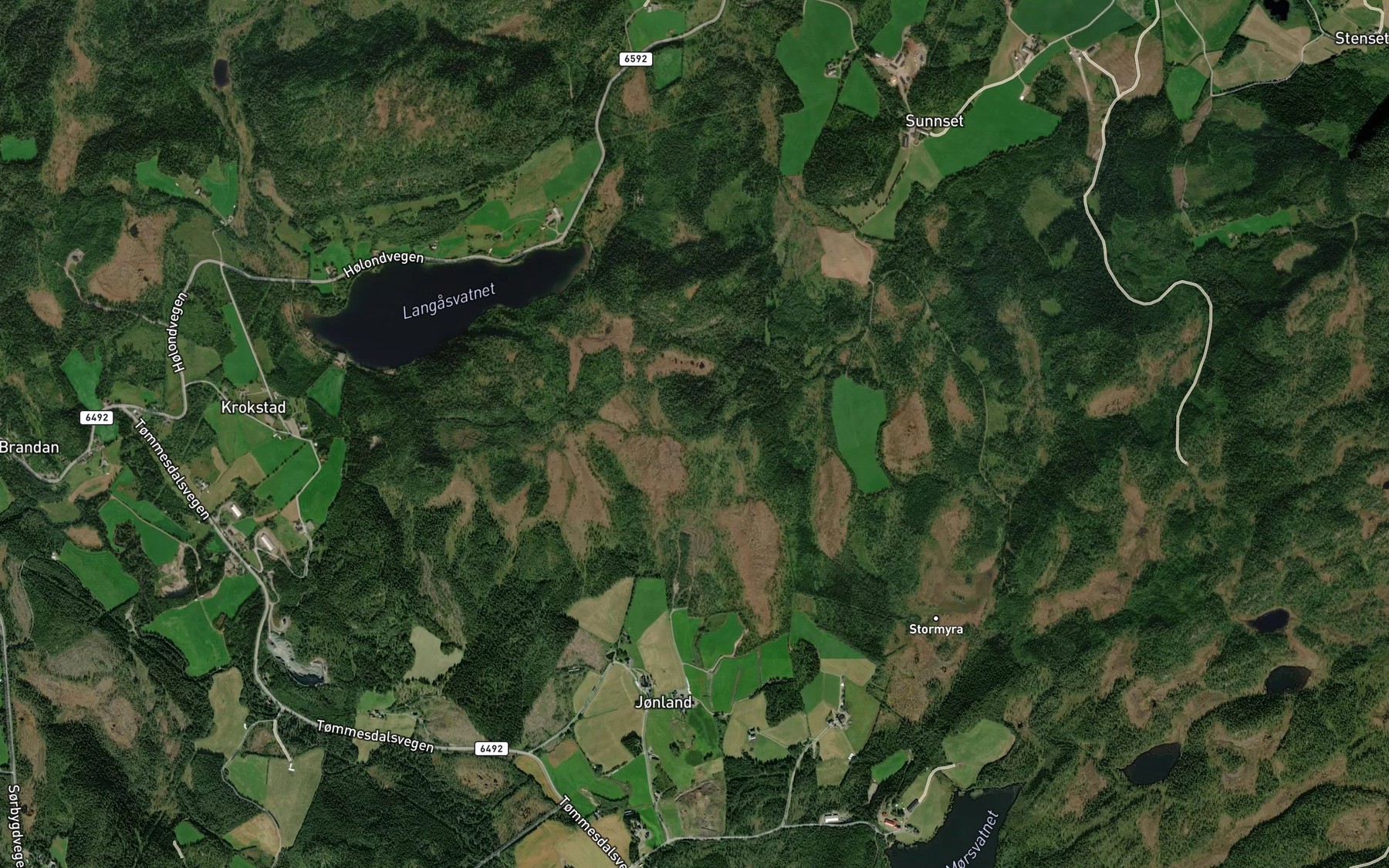 Satellite map of the Ekkerbekken