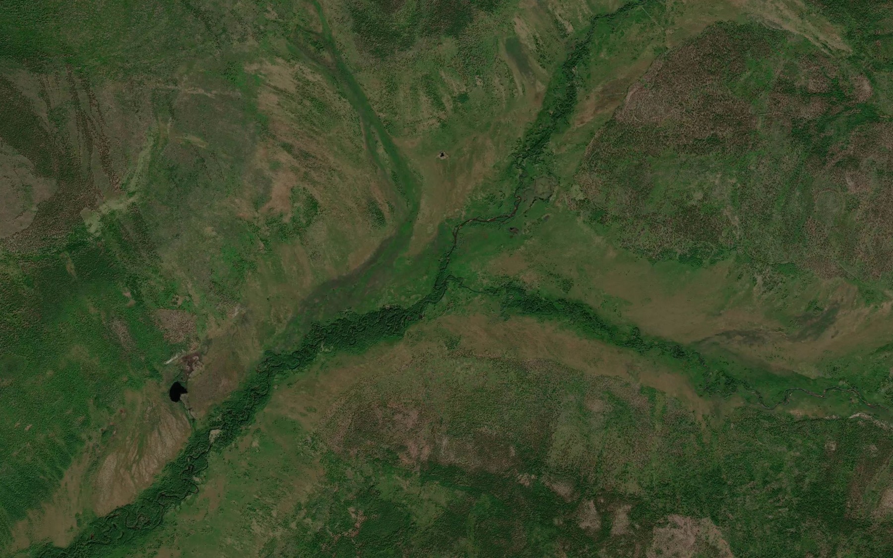 Satellite map of the Levyy Tomptokan