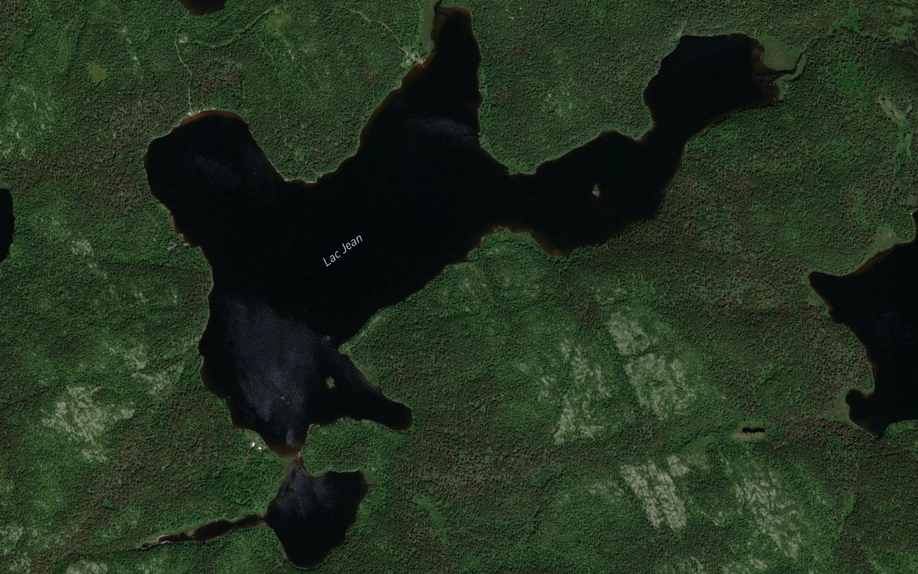 Satellite map of the Lac Jean