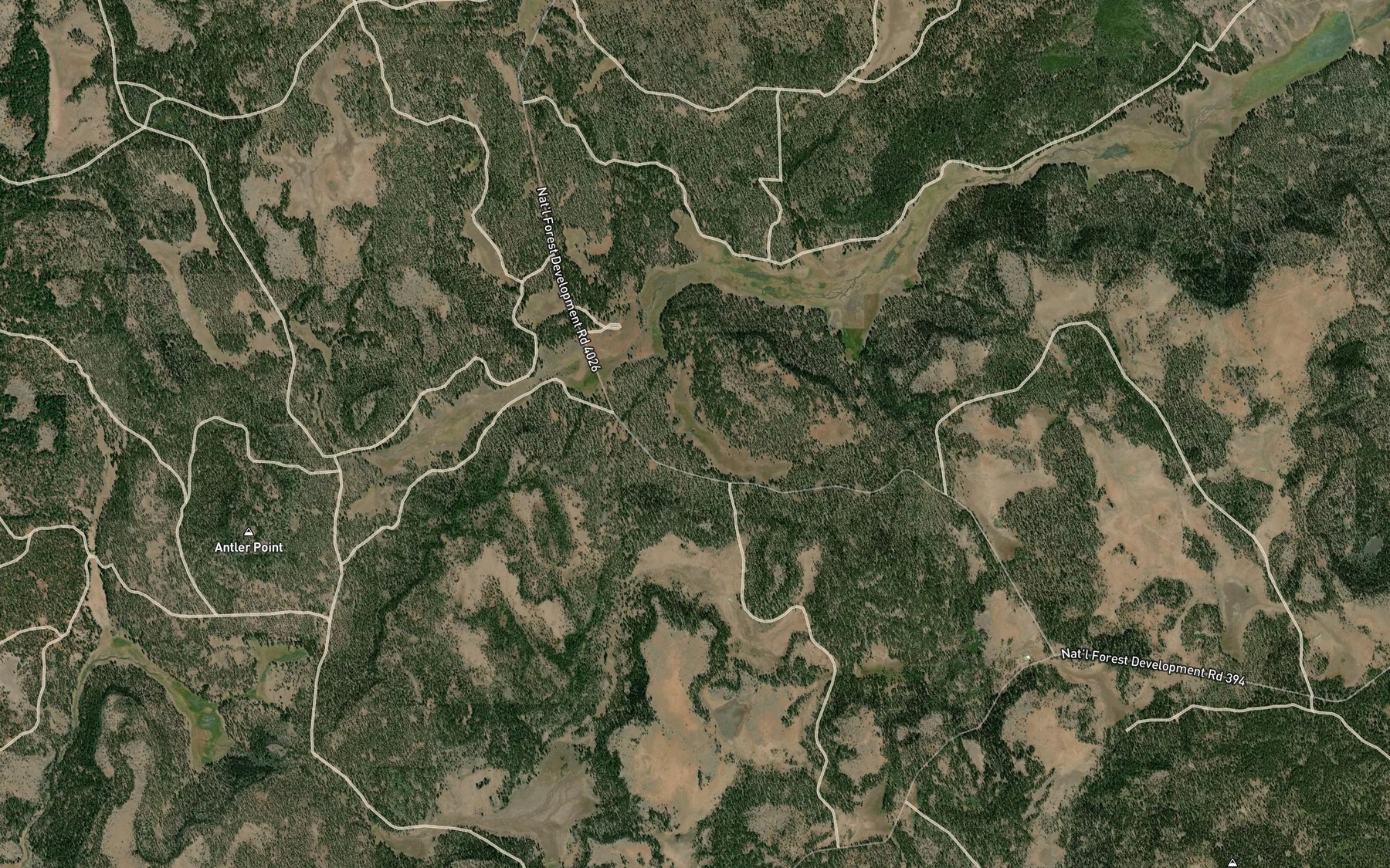 Satellite map of the Melix Spring