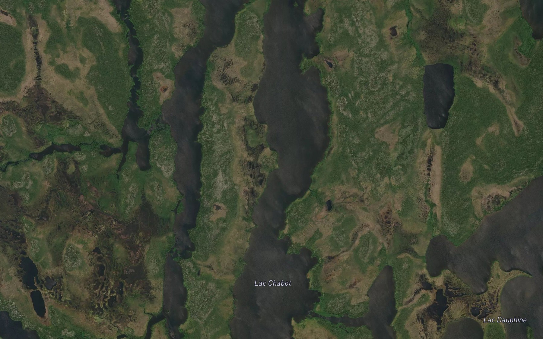 Satellite map of the Lac Chabot