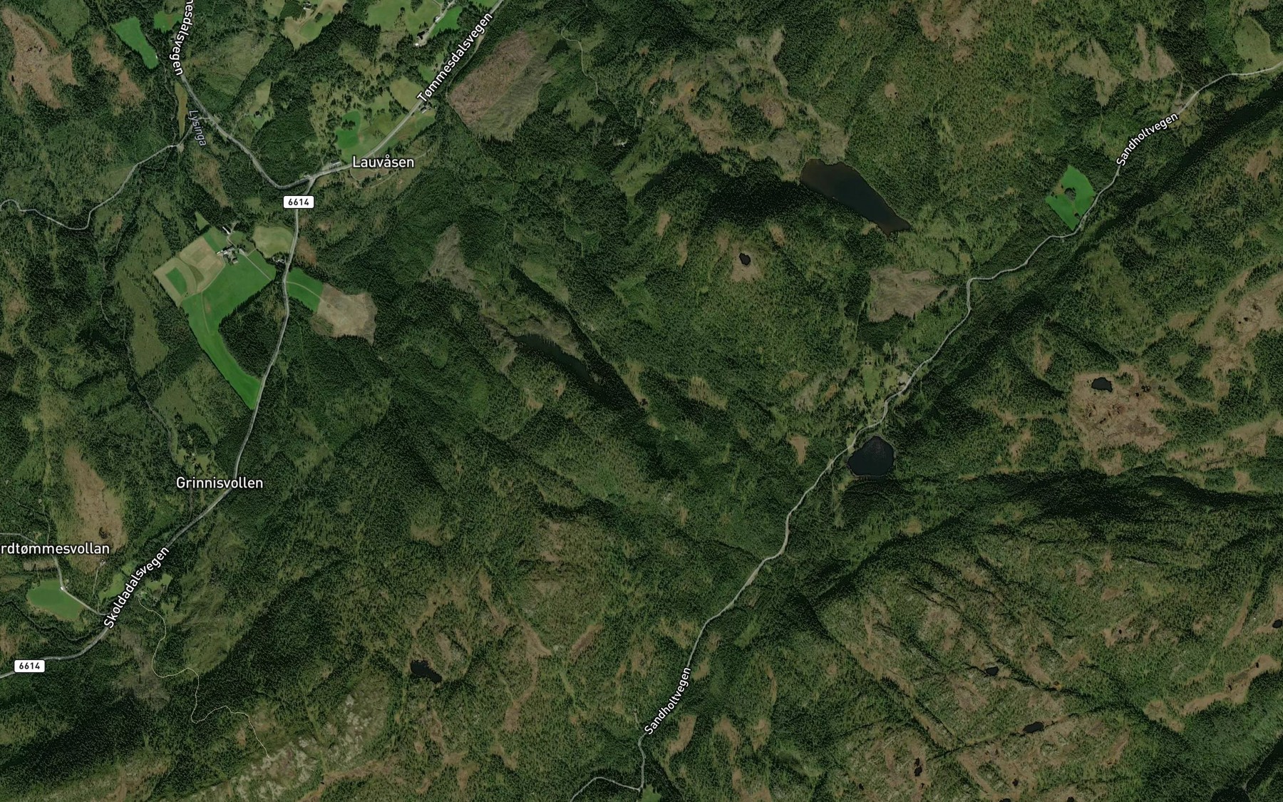 Satellite map of the Tvibotntjorna