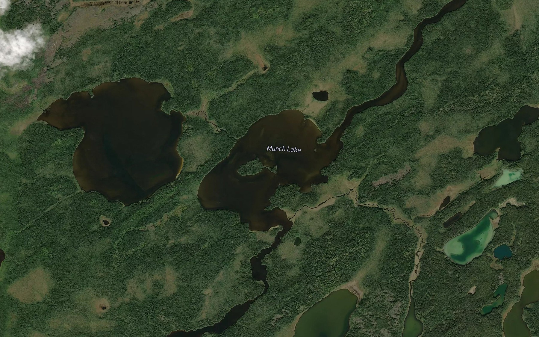 Satellite map of the Munch Lake