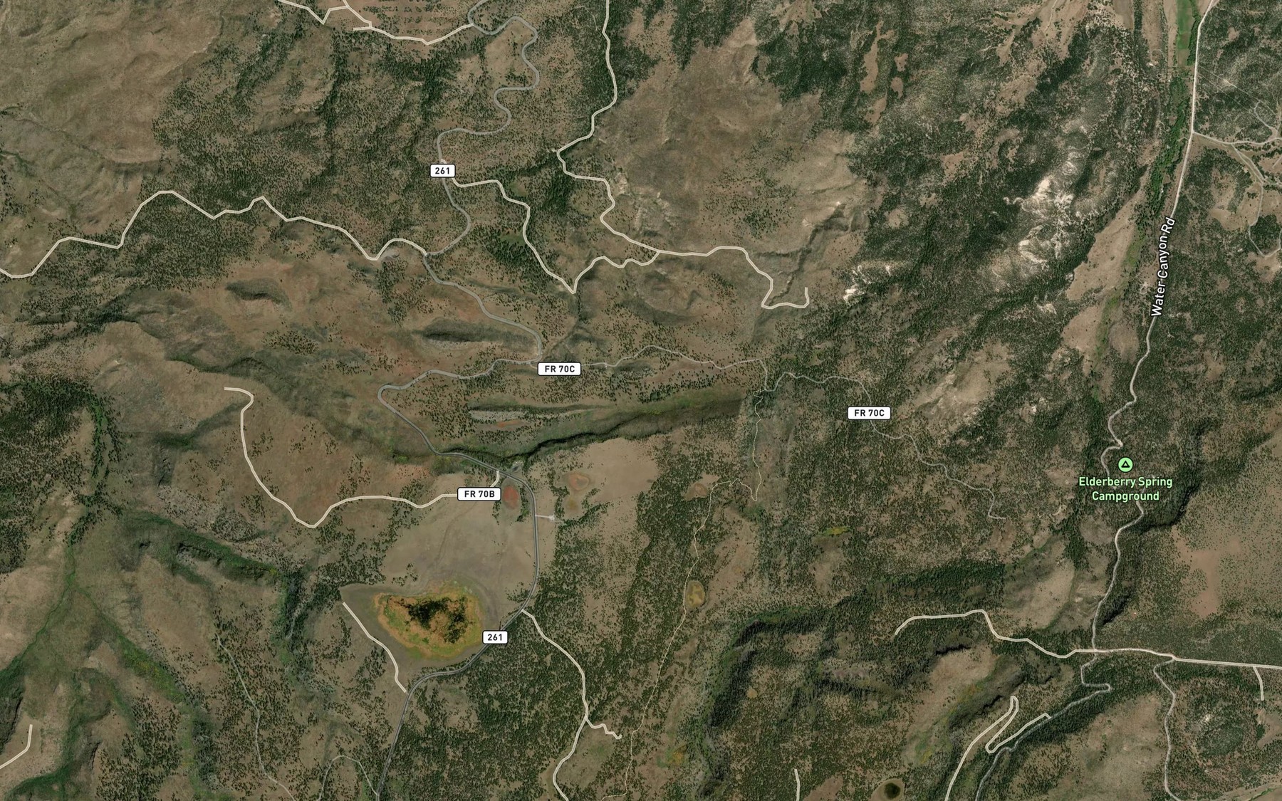 Satellite map of the Rim Spring