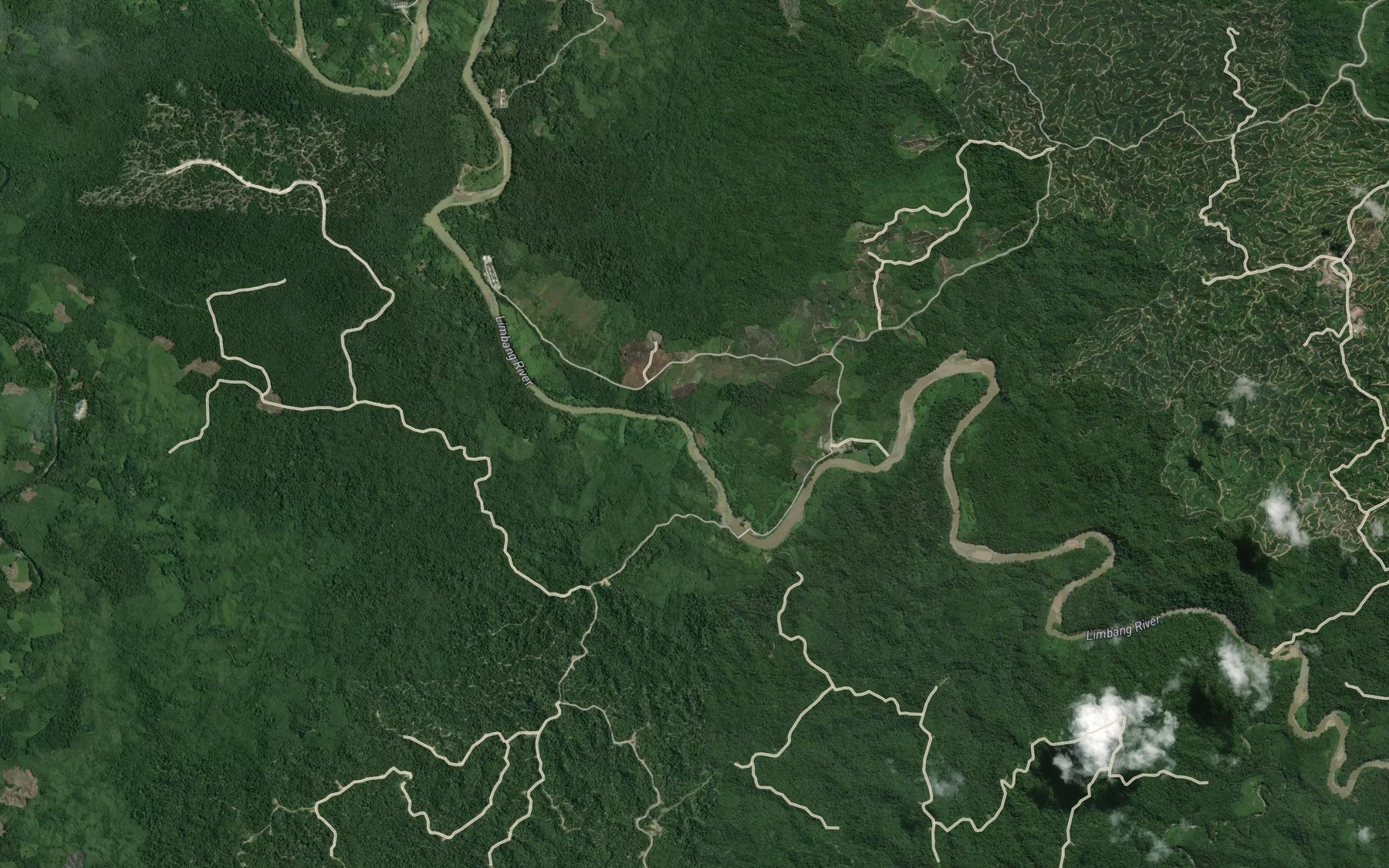 Satellite map of the Sungai Tupat