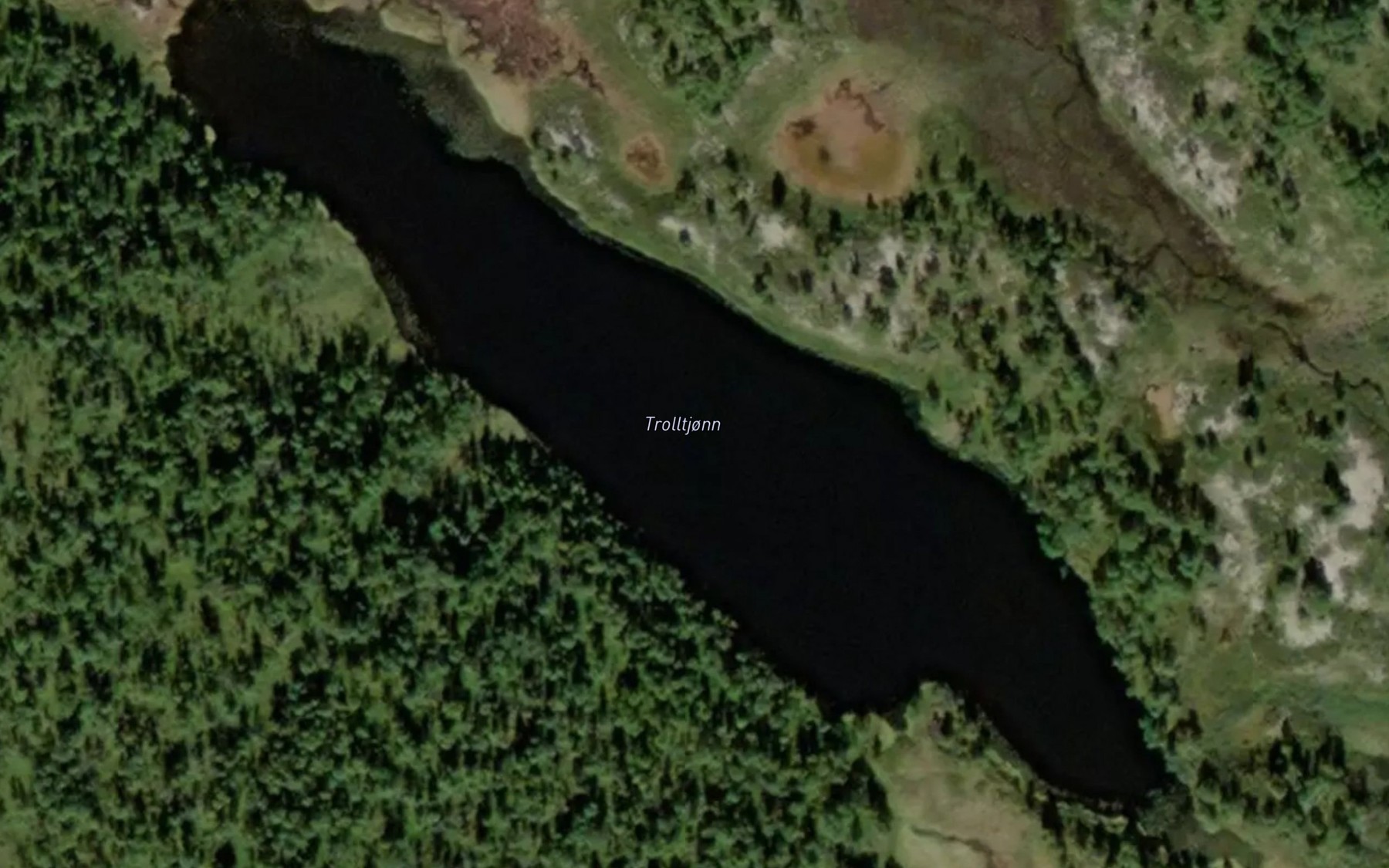 Satellite map of the Trolltjorn
