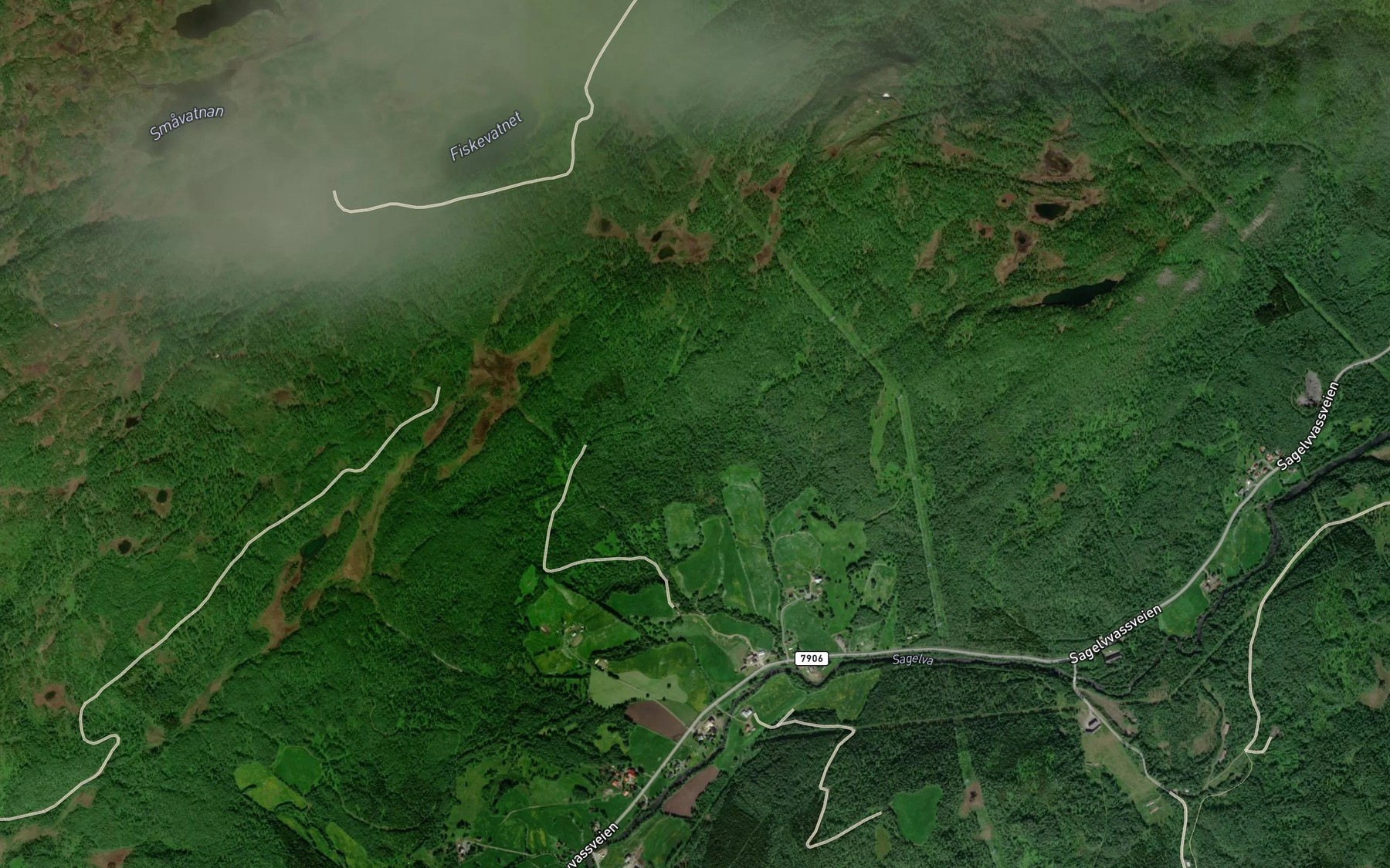 Satellite map of the Hammarelva