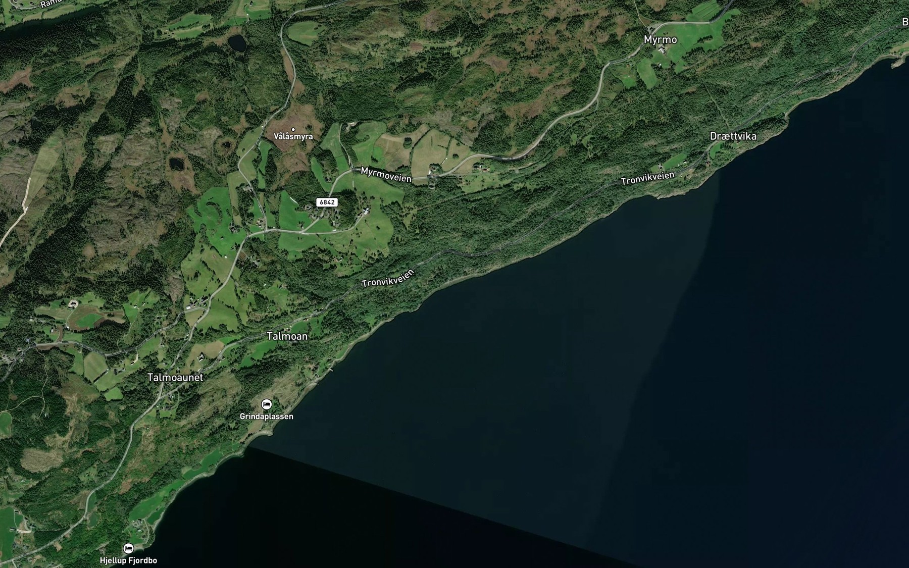 Satellite map of the Steinvika