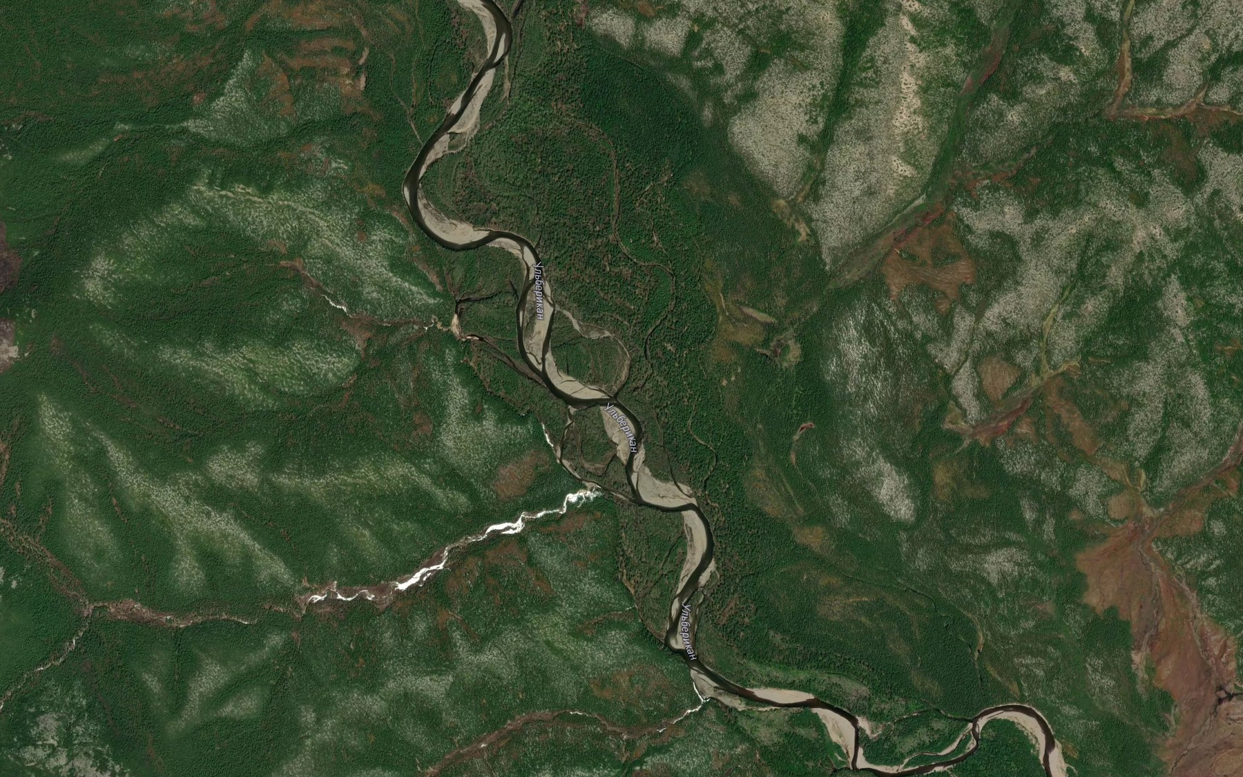 Satellite map of the Ledyanoy