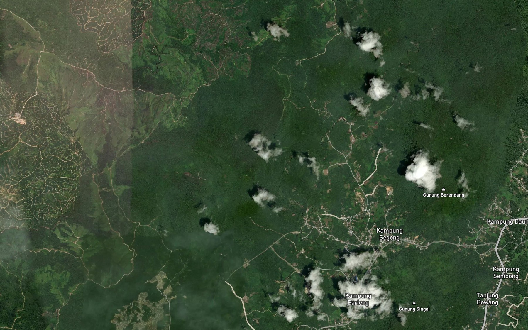 Satellite map of the Sungai Siah