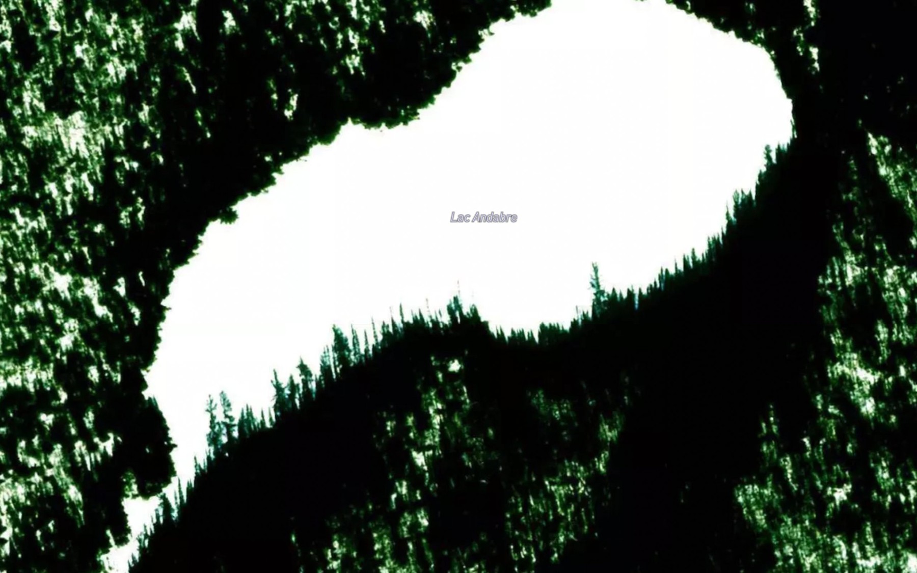 Satellite map of the Lac Andabre