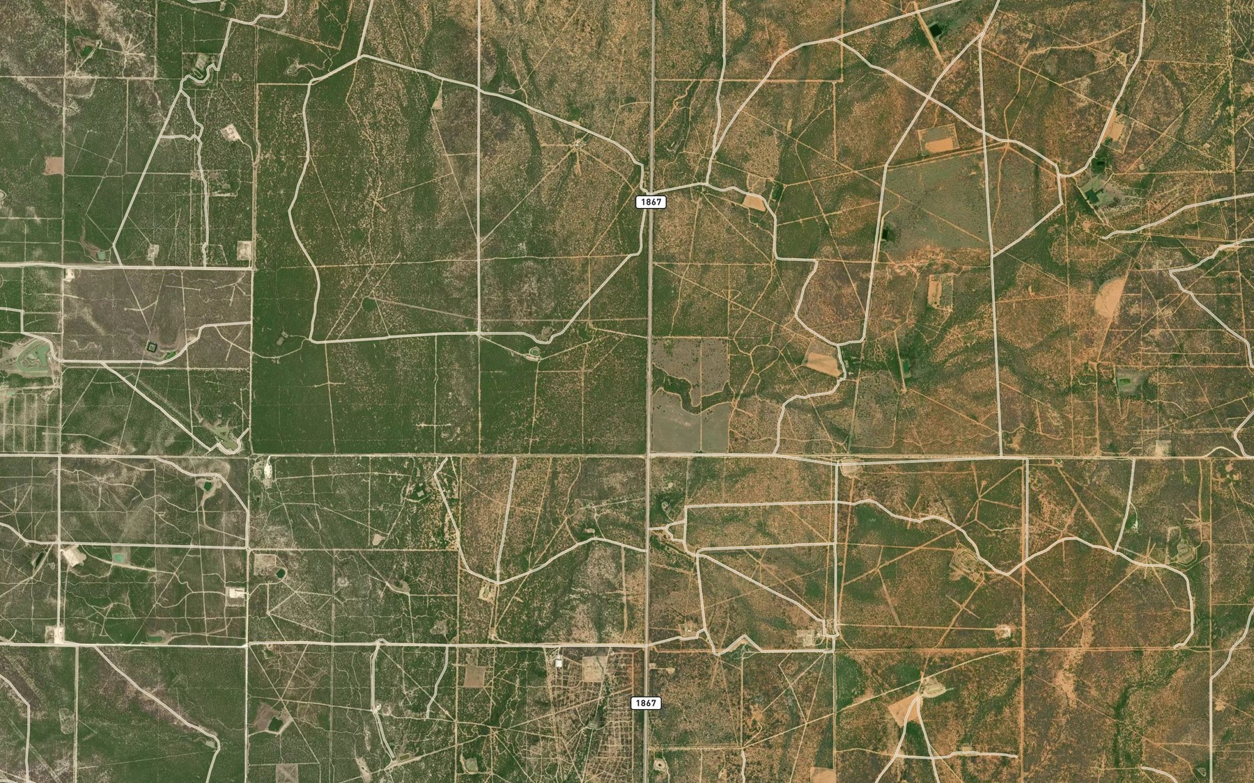 Satellite map of the Burtrand Creek