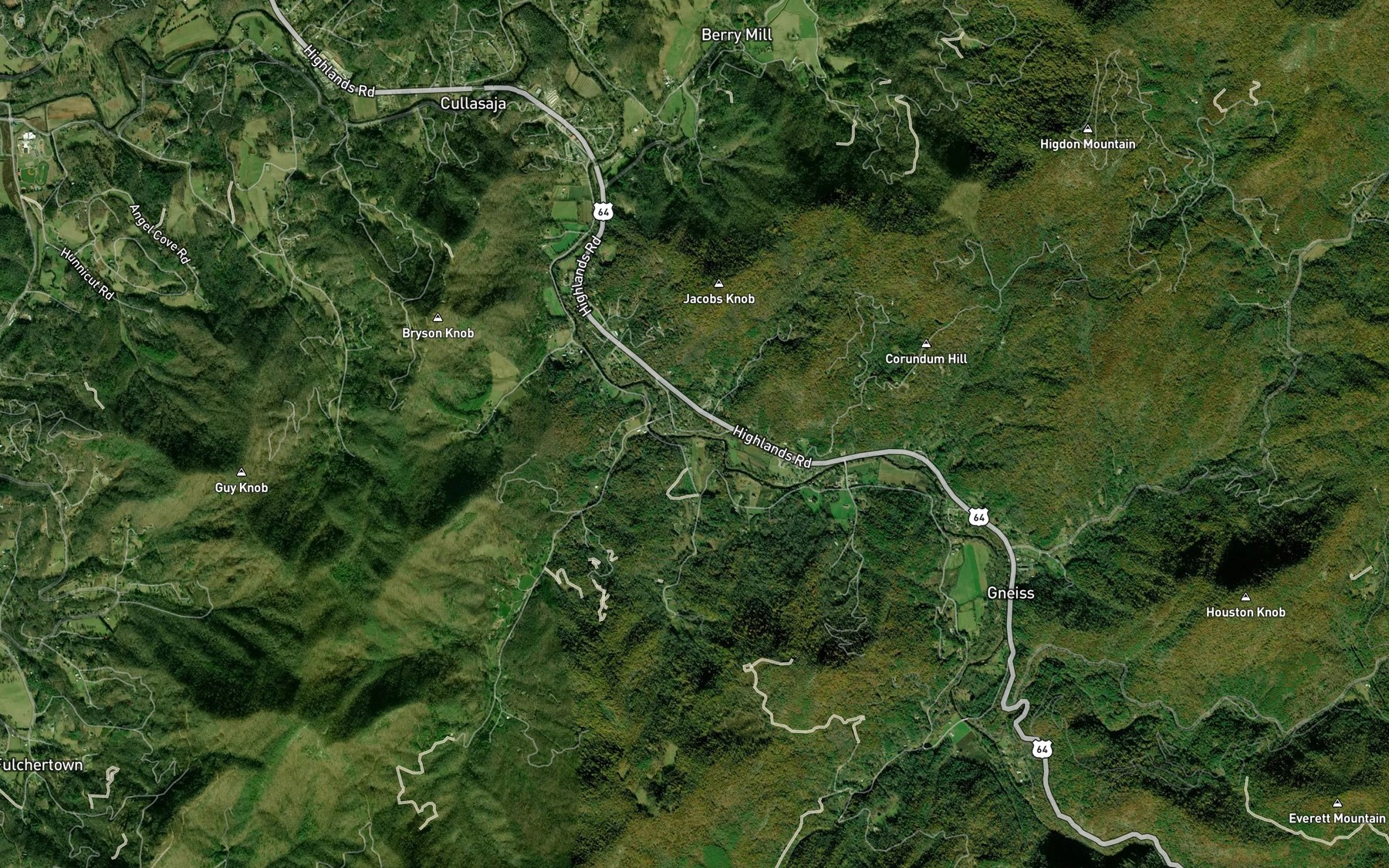 Satellite map of the Shansfield Branch