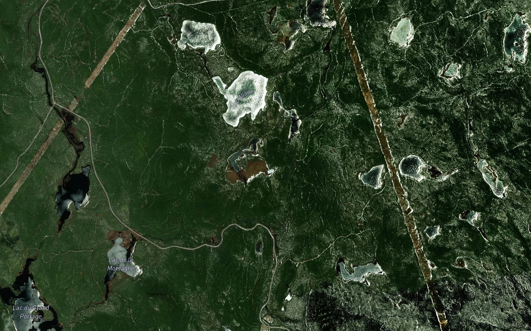 Satellite map of the Lac de la Savane