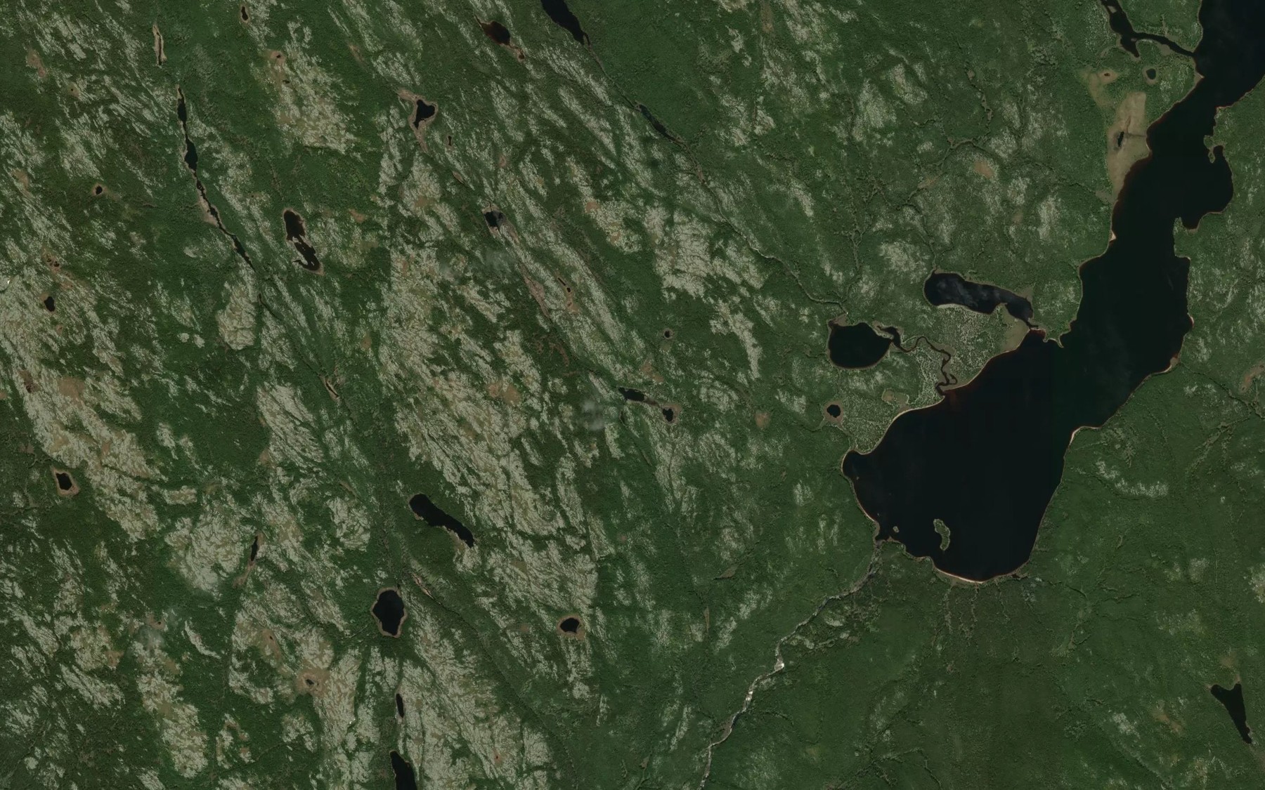 Satellite map of the Lac Mauduit