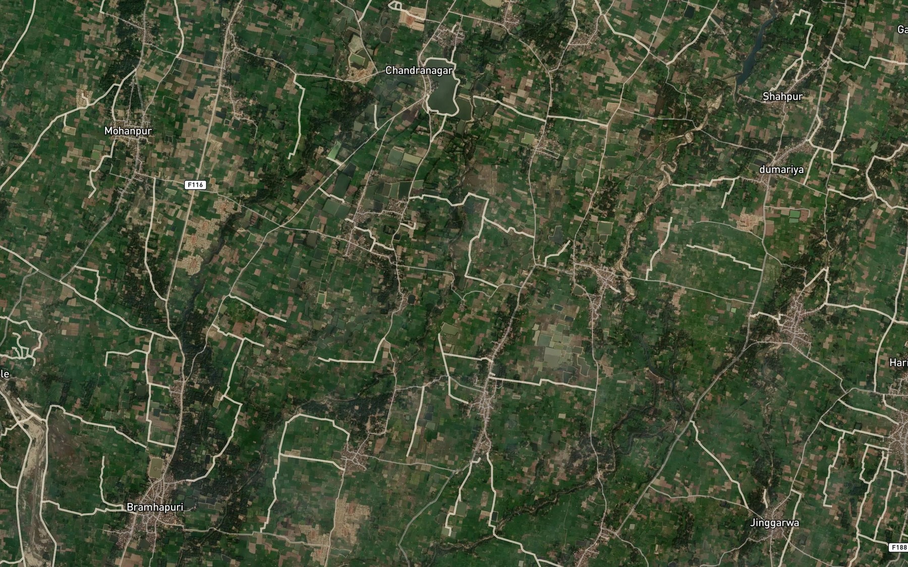 Satellite map of the Adhabara Nadi