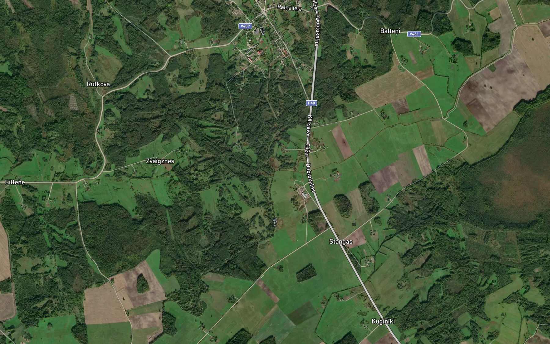 Satellite map of the Raicene