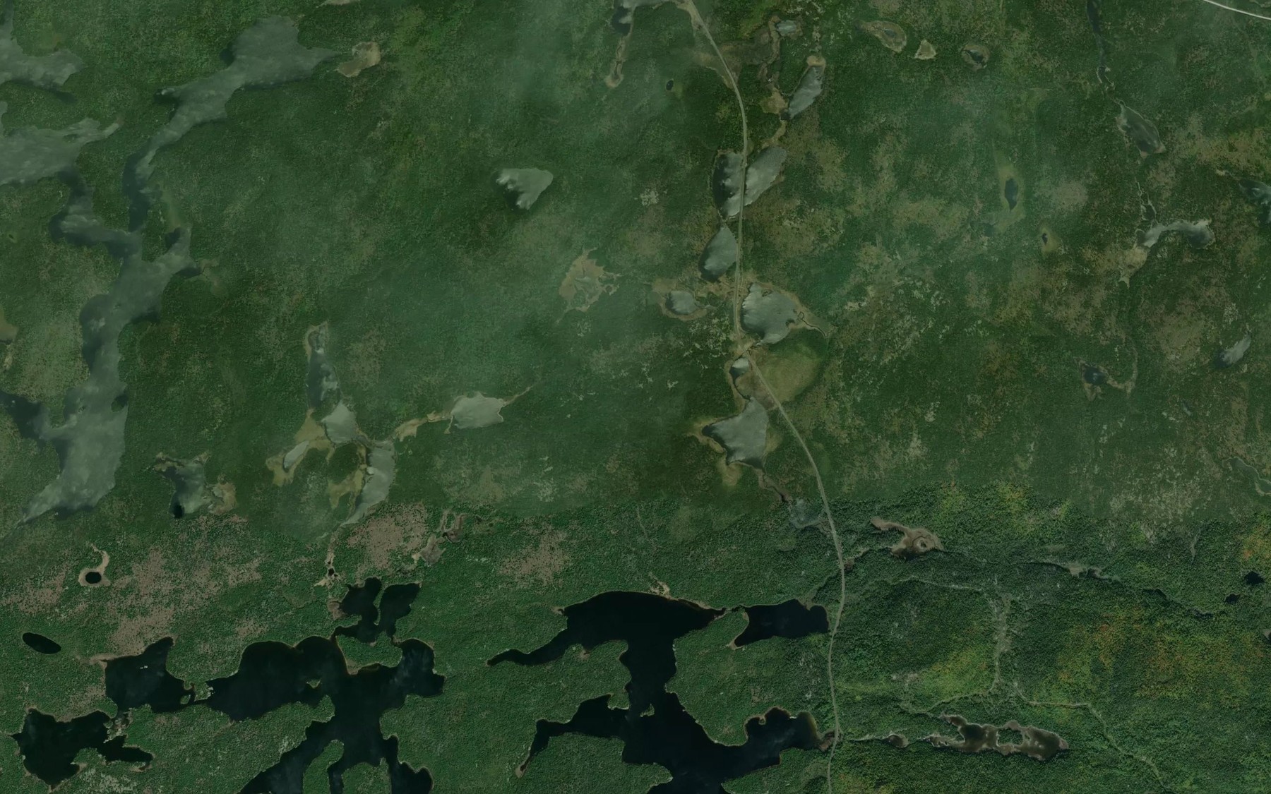 Satellite map of the Reflection Creek