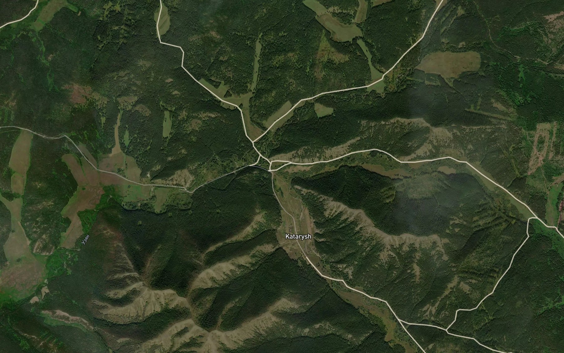 Satellite map of the Katarysh