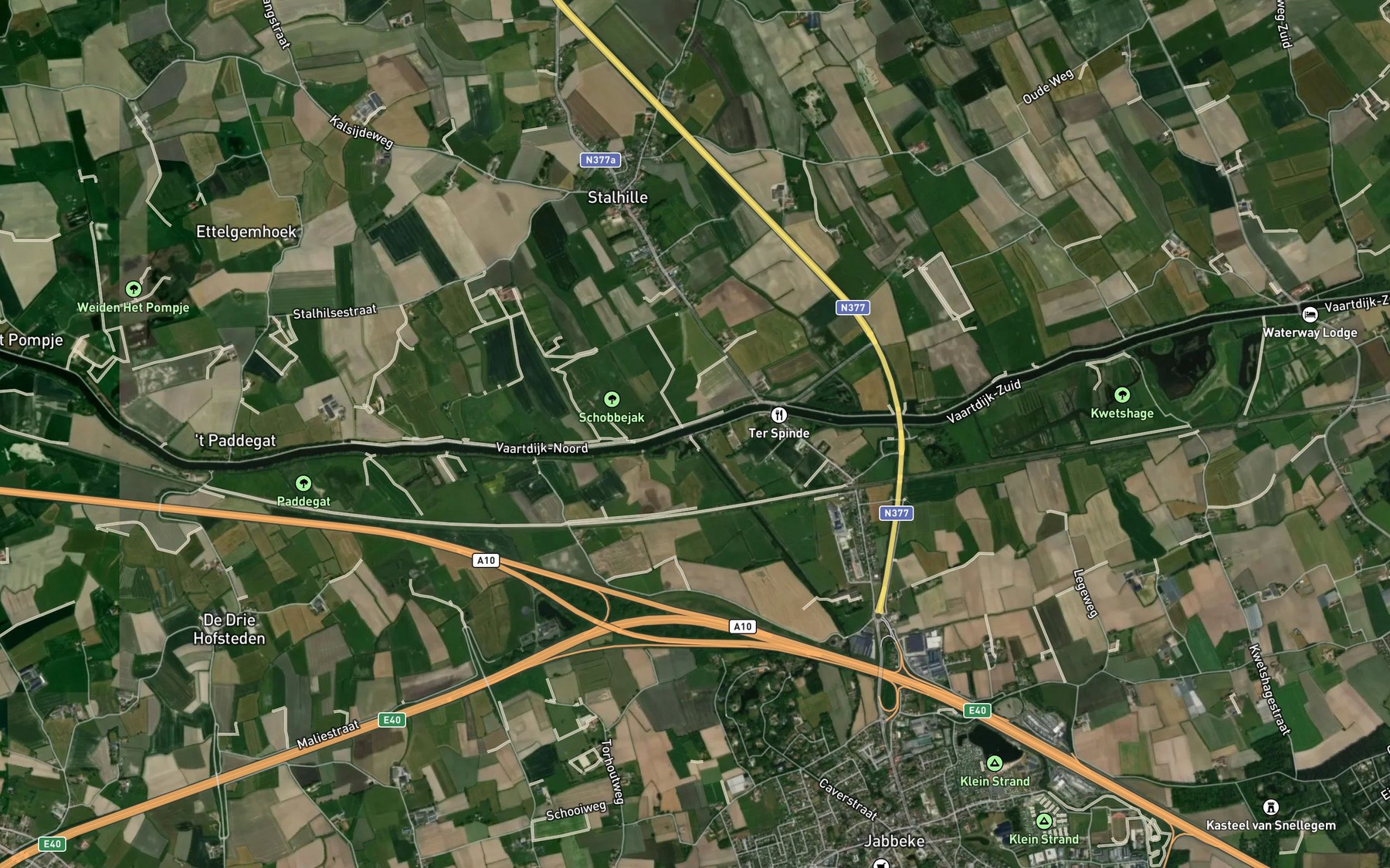 Satellite map of the Jabbeeksebeek