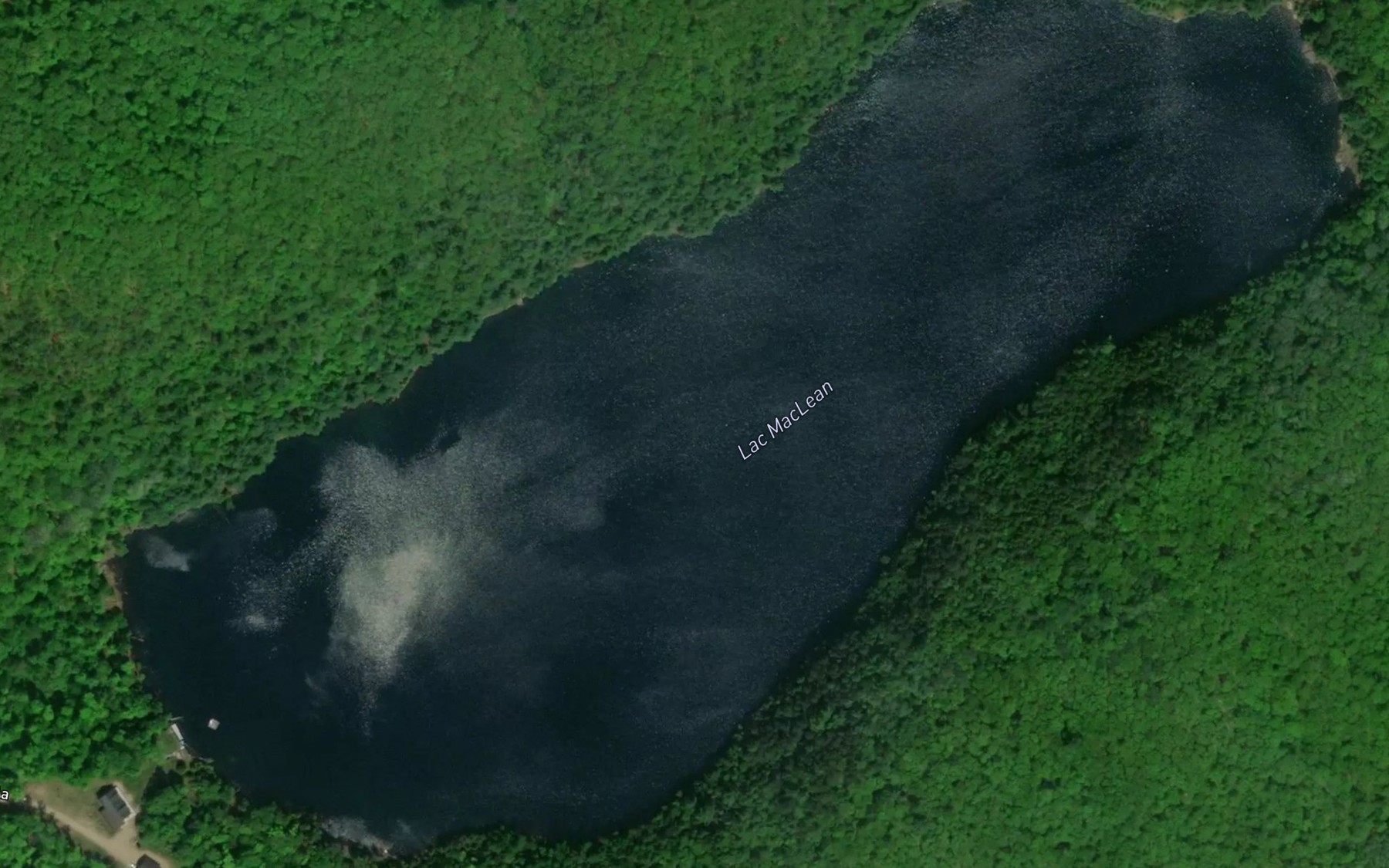 Satellite map of the Lac MacLean