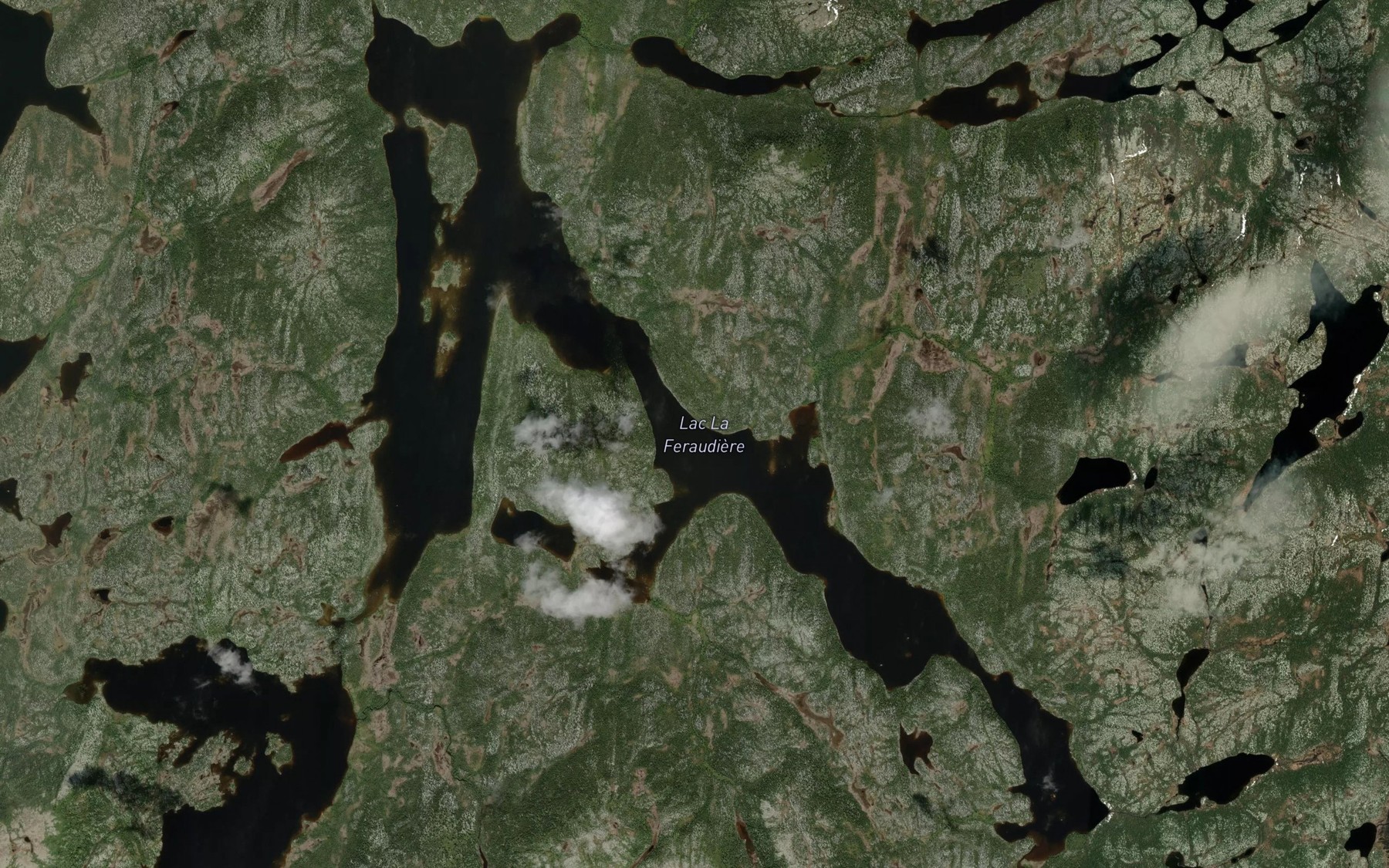 Satellite map of the Lac La Feraudiere