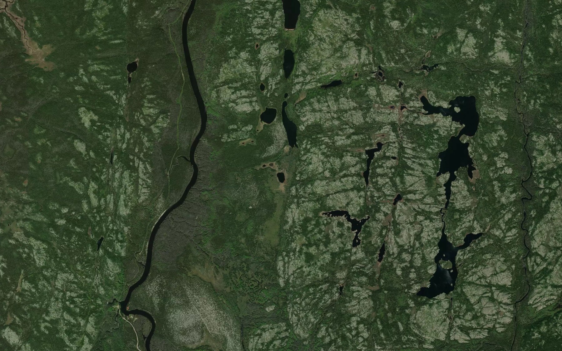 Satellite map of the Lac Credison
