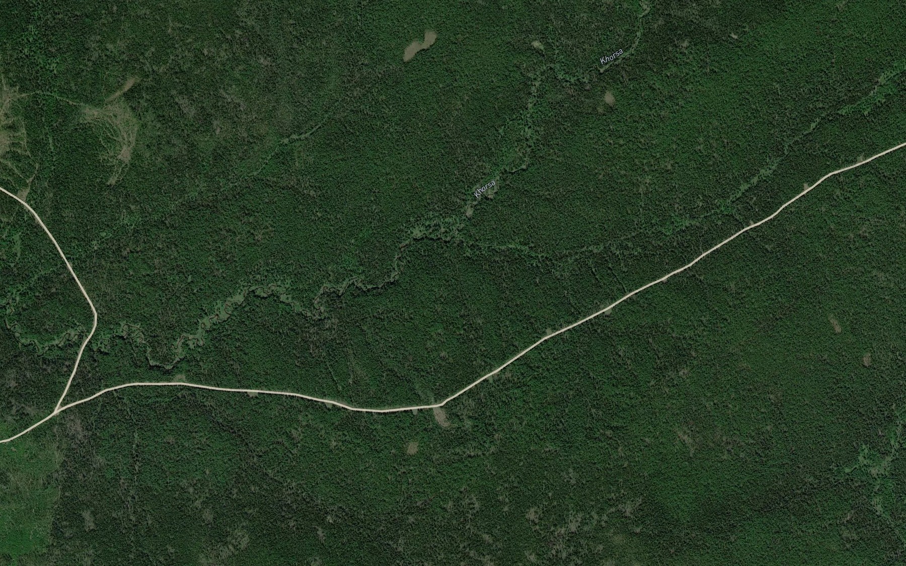 Satellite map of the Leushin