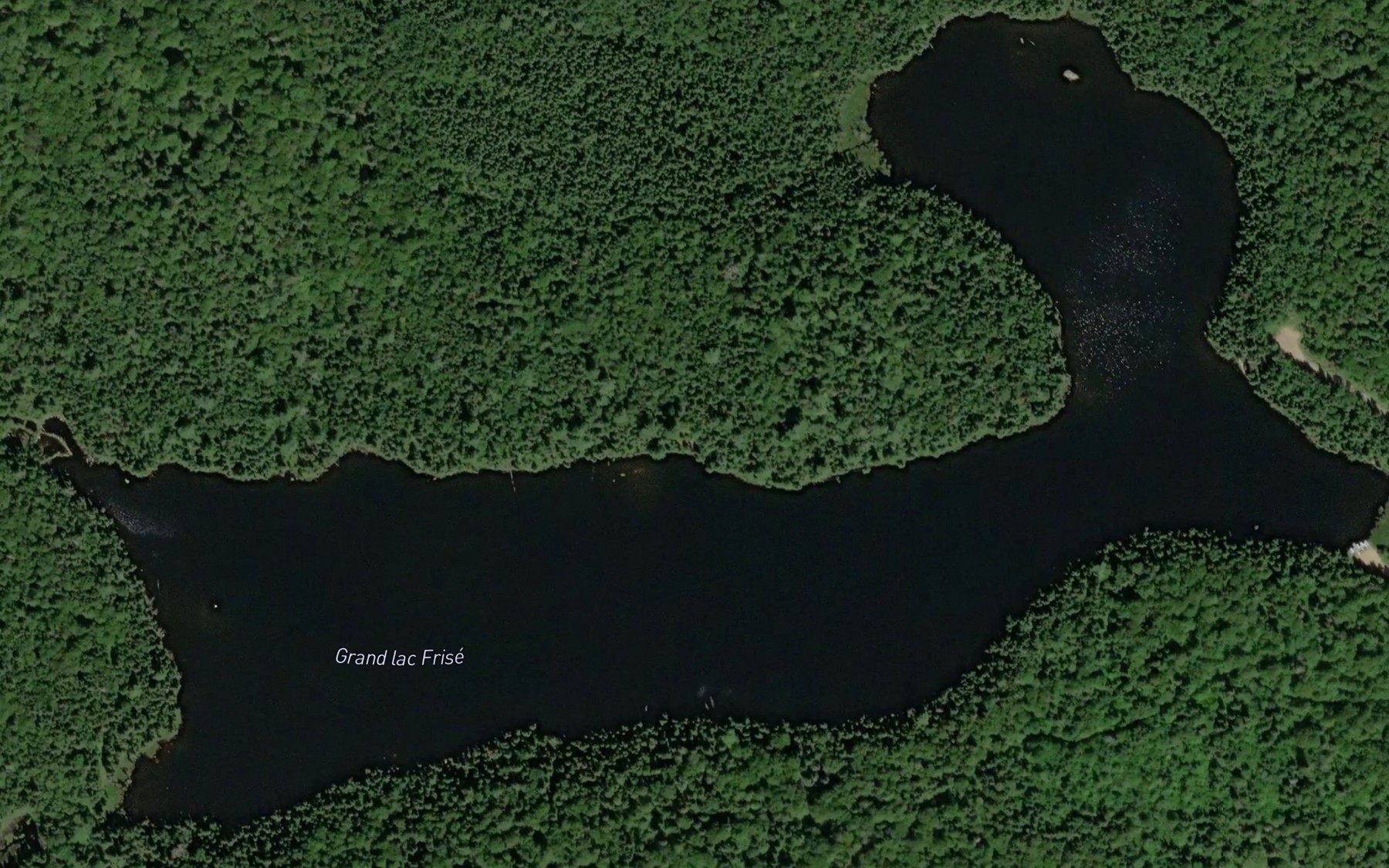 Satellite map of the Grand lac Frise
