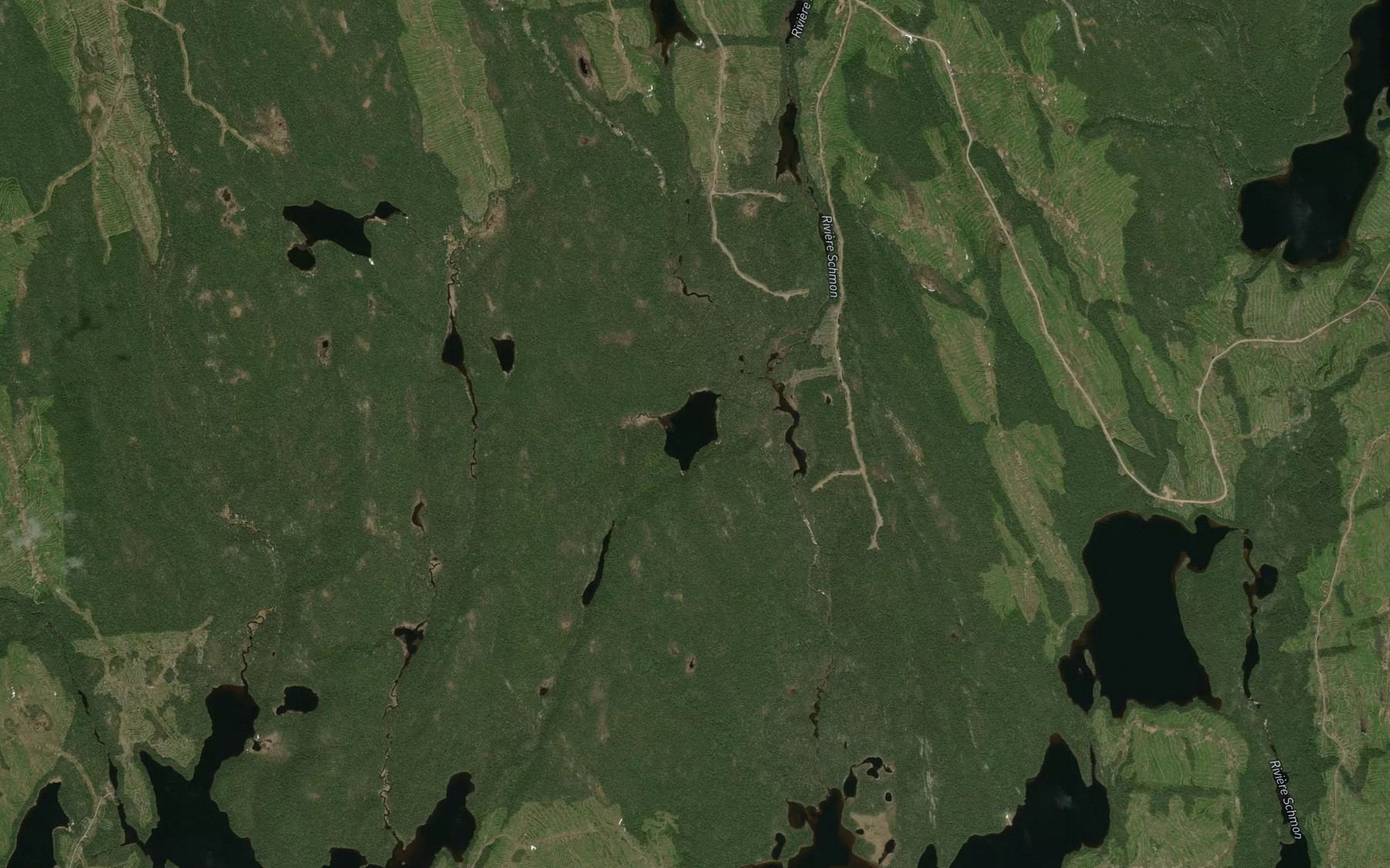 Satellite map of the Lac Condor