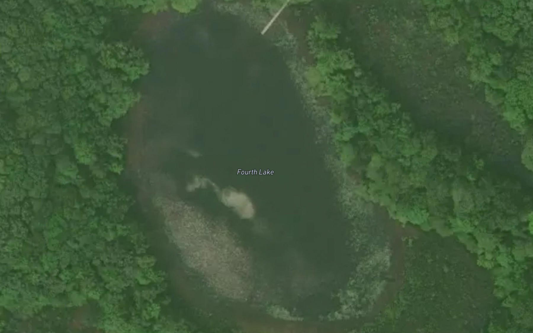 Satellite map of the Fourth Lake