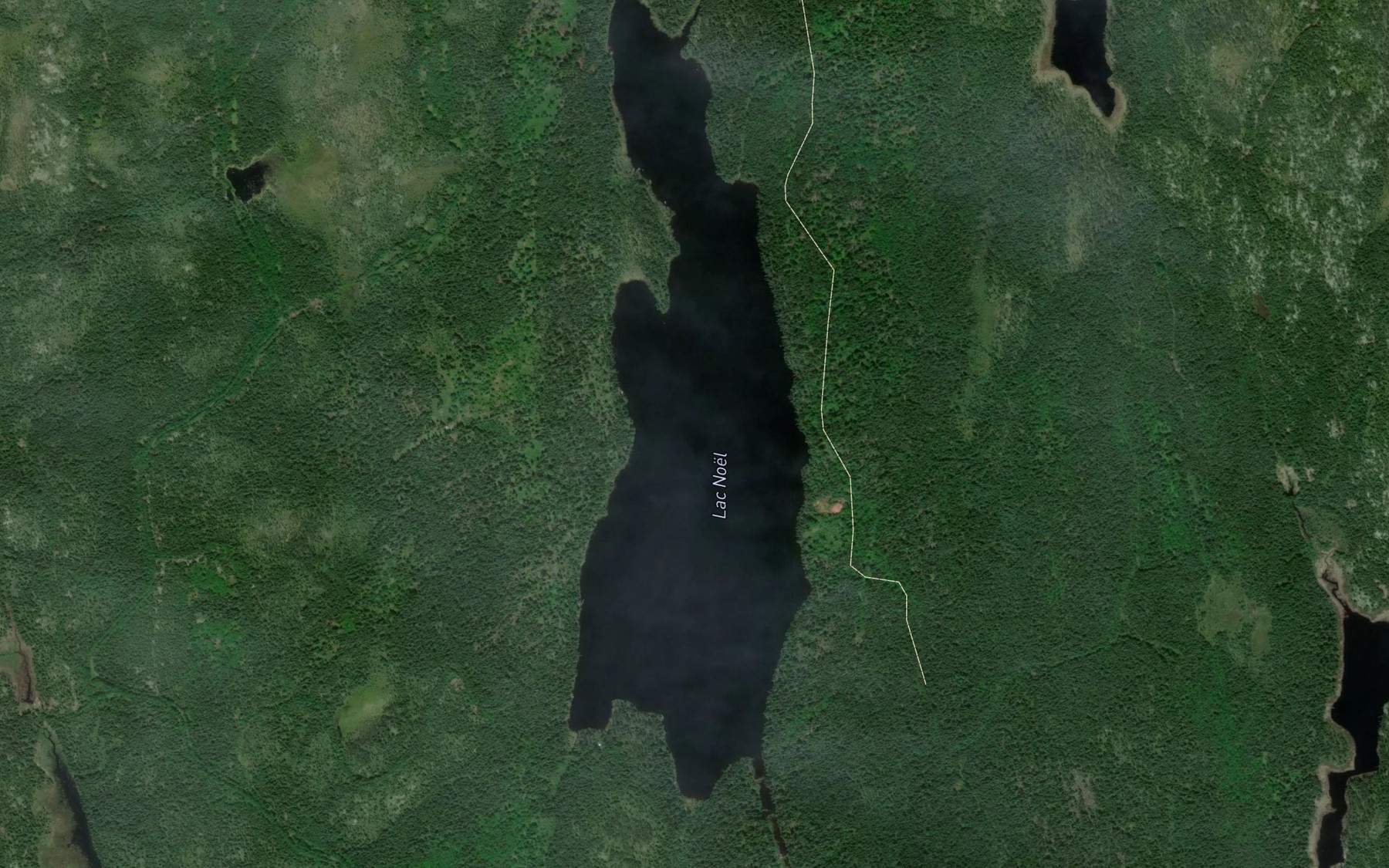 Satellite map of the Lac Noel