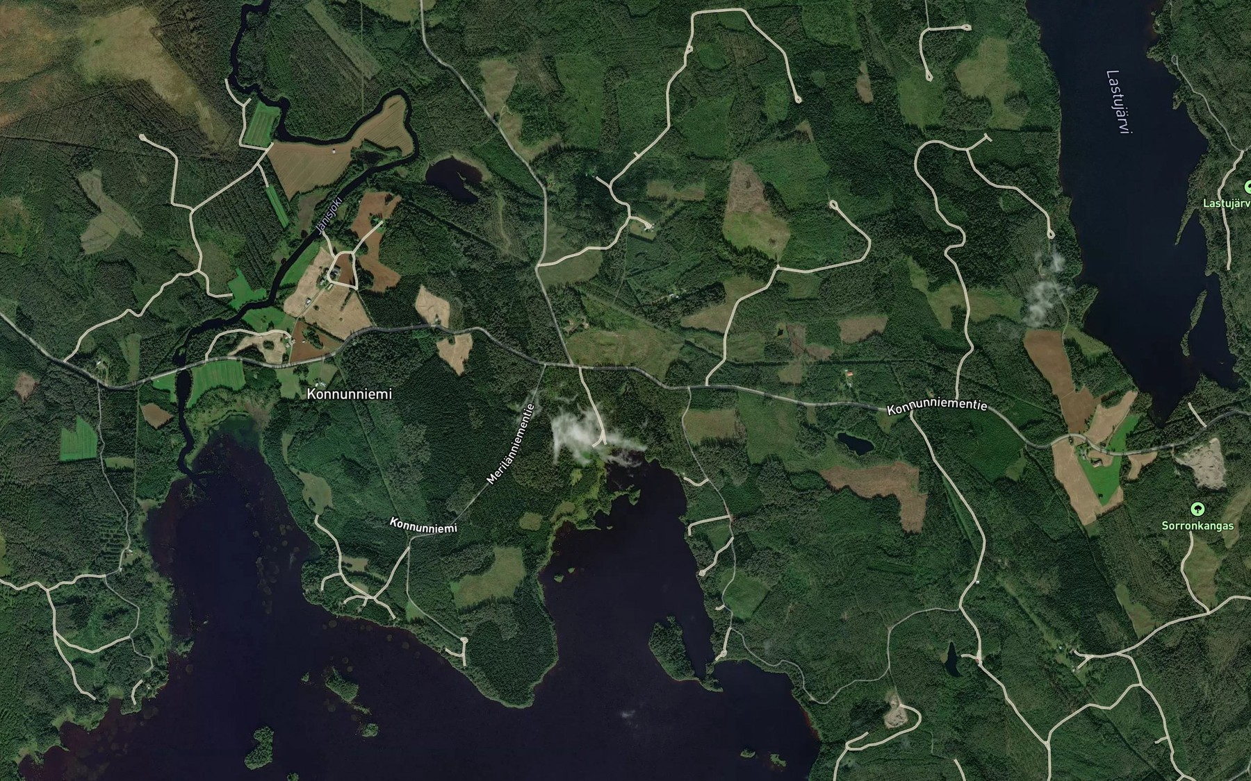 Satellite map of the Marinlampi