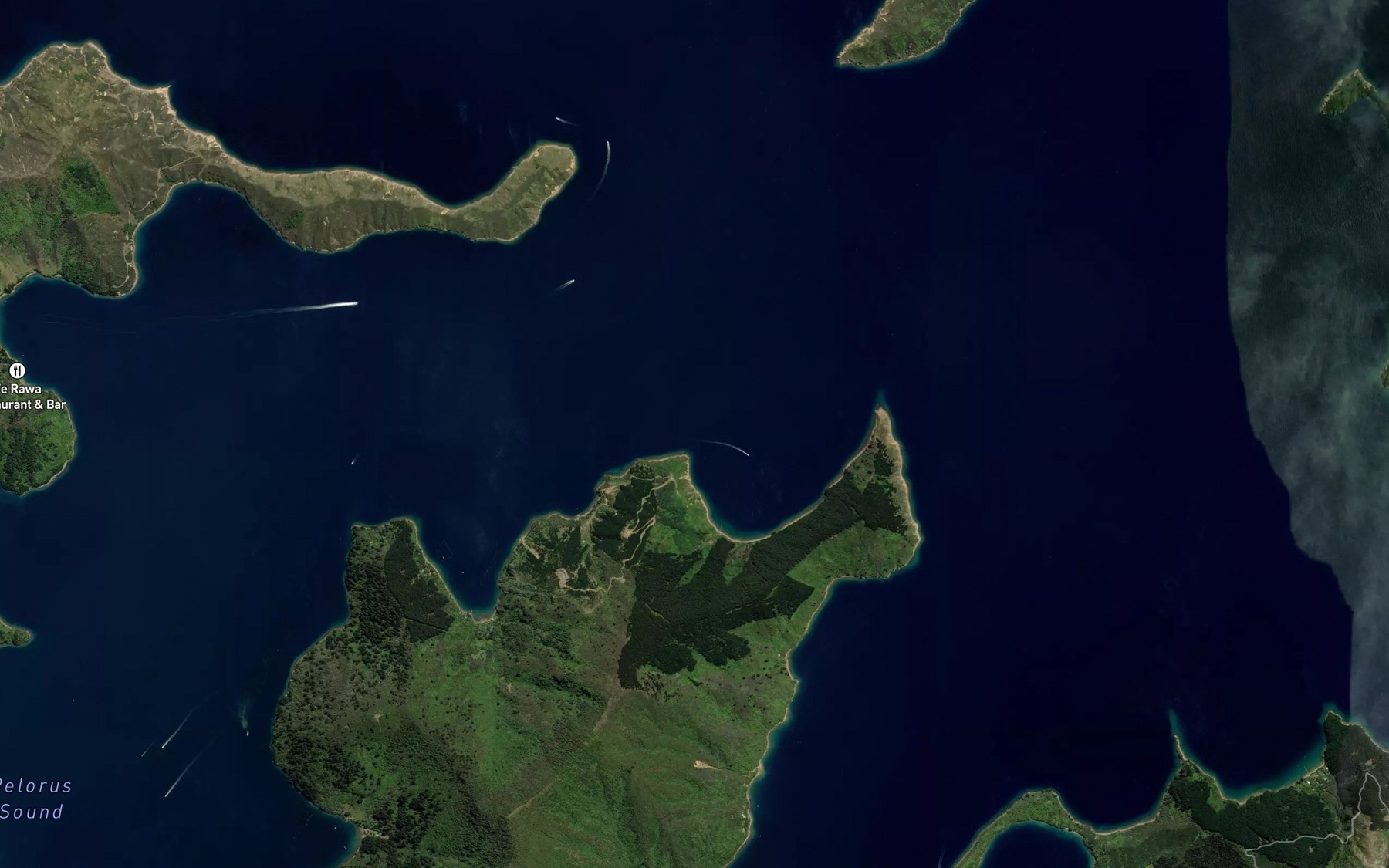 Satellite map of the Old Homewood Bay
