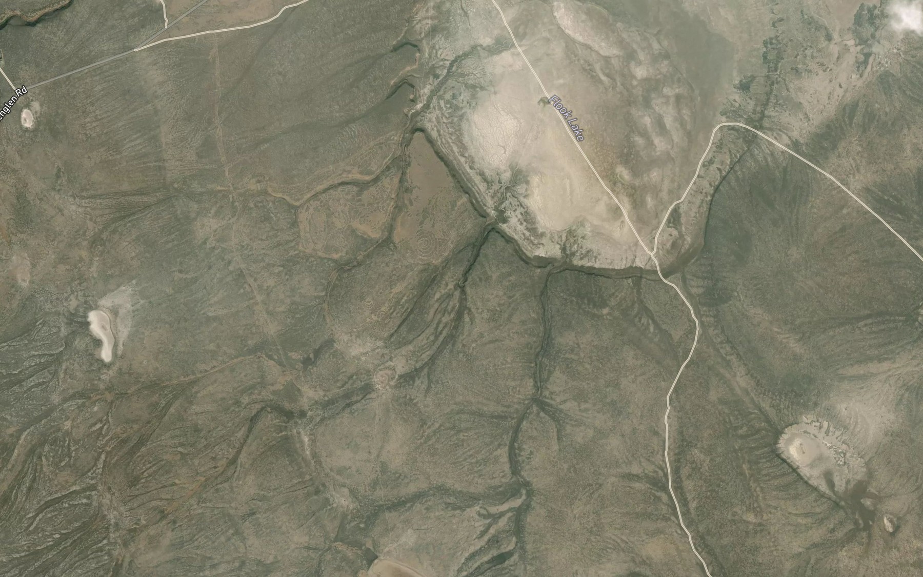 Satellite map of the Antelope Spring