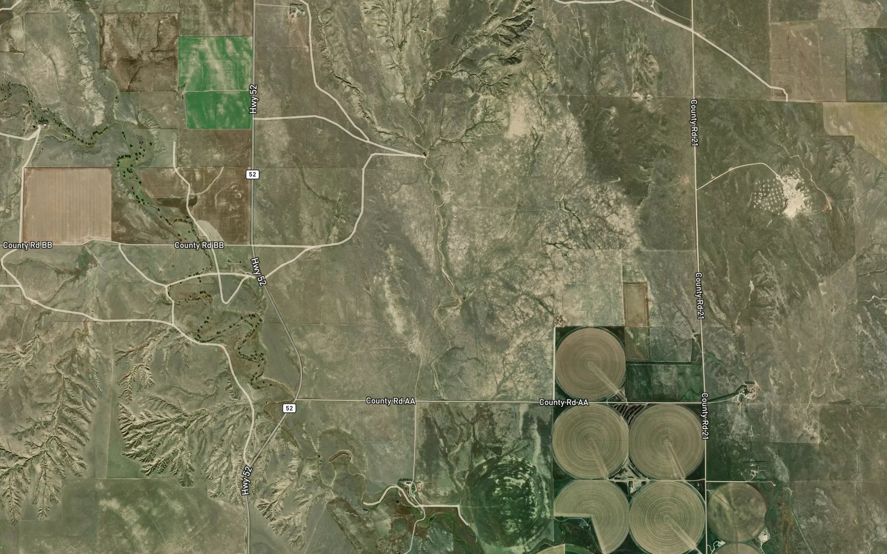 Satellite map of the Bettale Reservoir Number 1