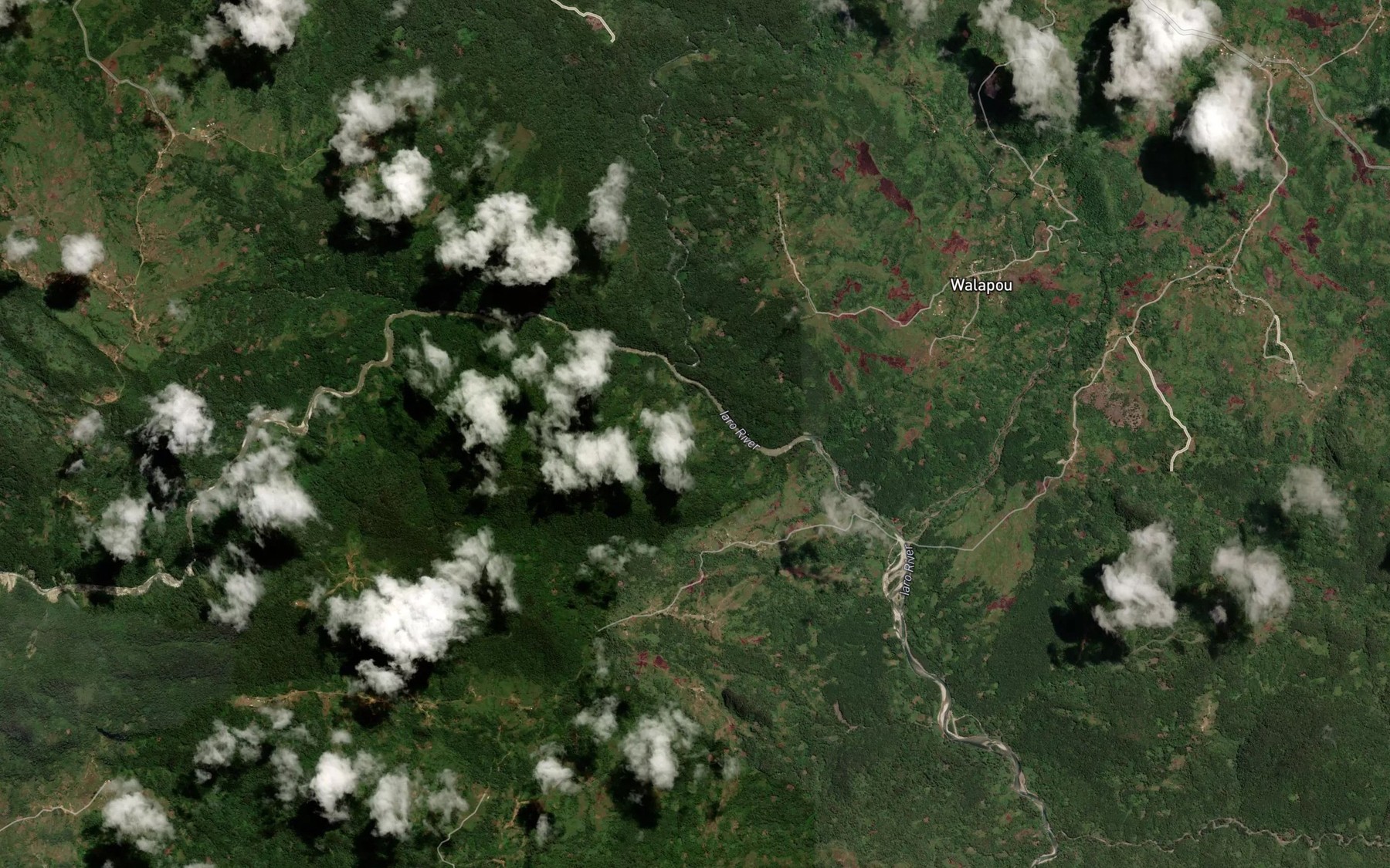 Satellite map of the Kumindi Creek