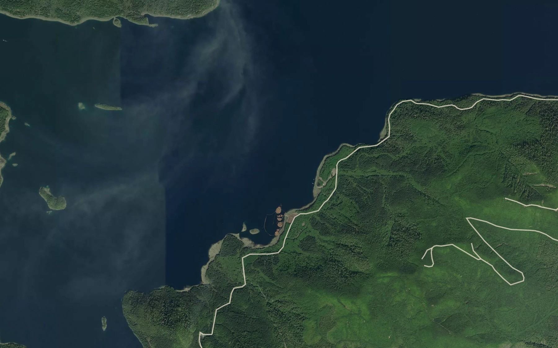 Satellite map of the Beattie Anchorage