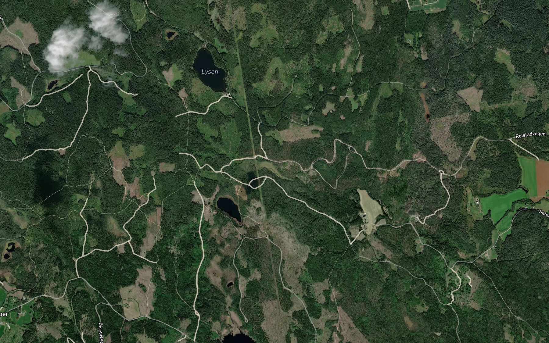 Satellite map of the Kalvbekken