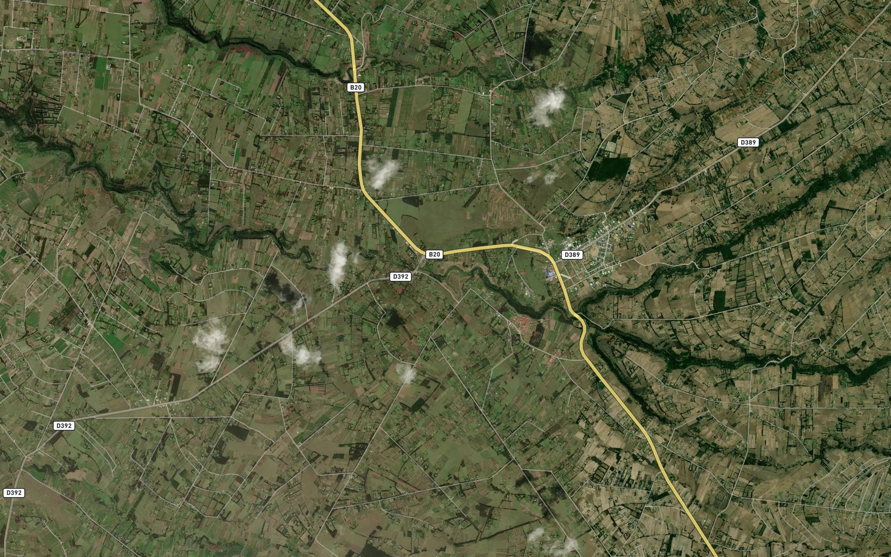 Satellite map of the Engare Kenja