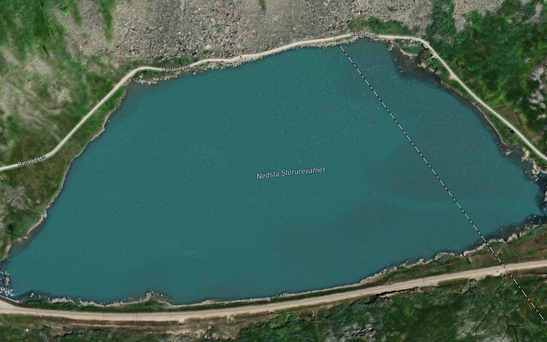 Satellite map of the Nedre Storurdevatnet