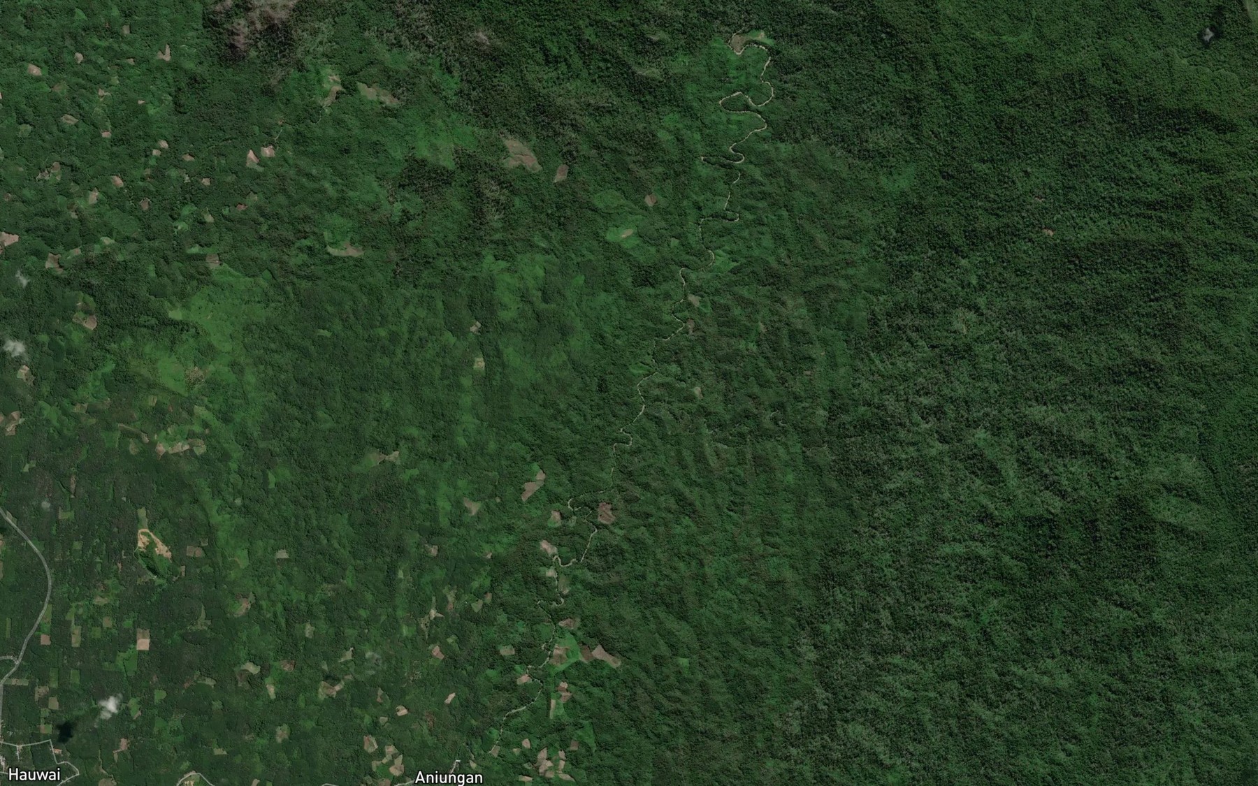 Satellite map of the Sungai Habua