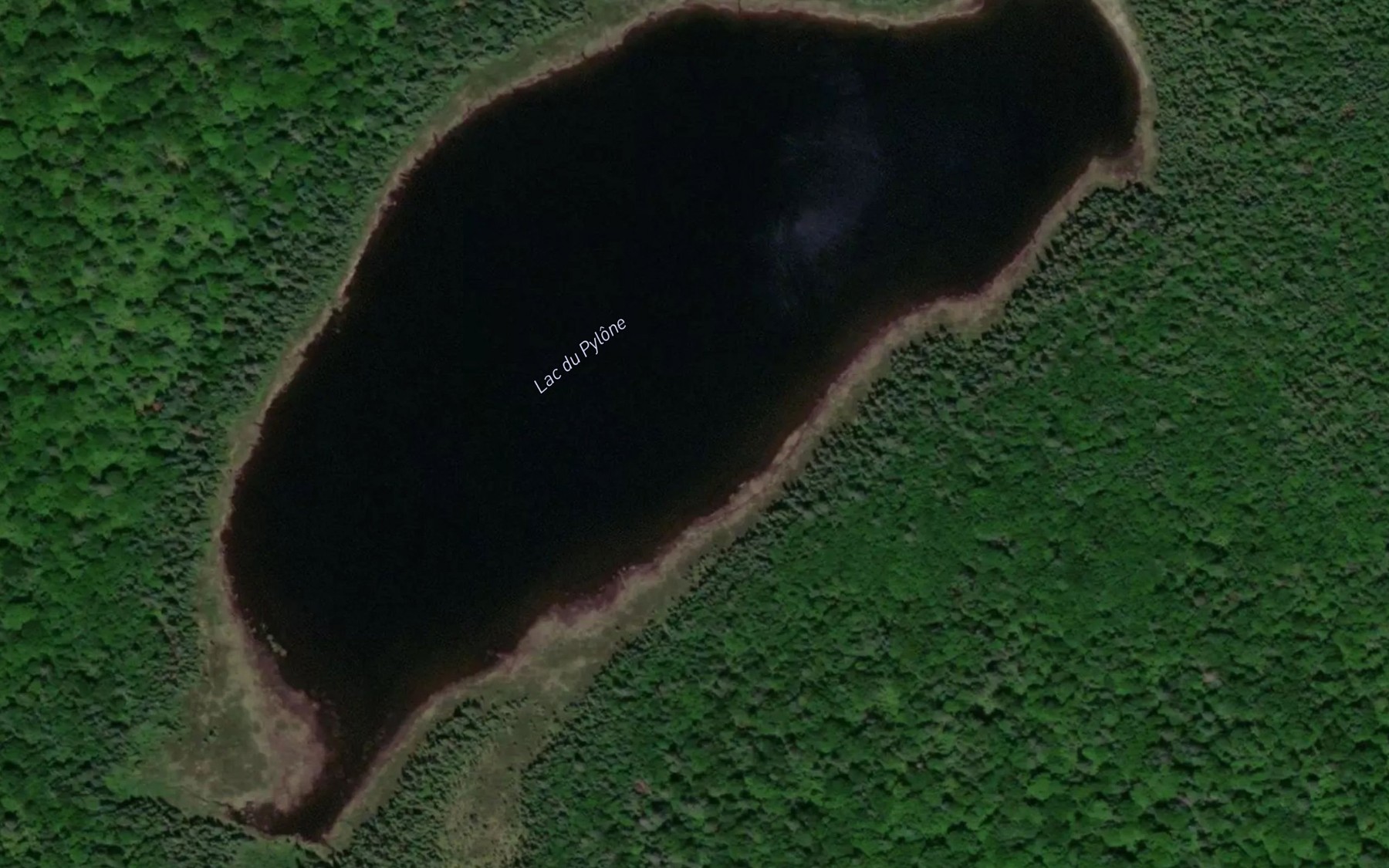 Satellite map of the Lac du Pylone