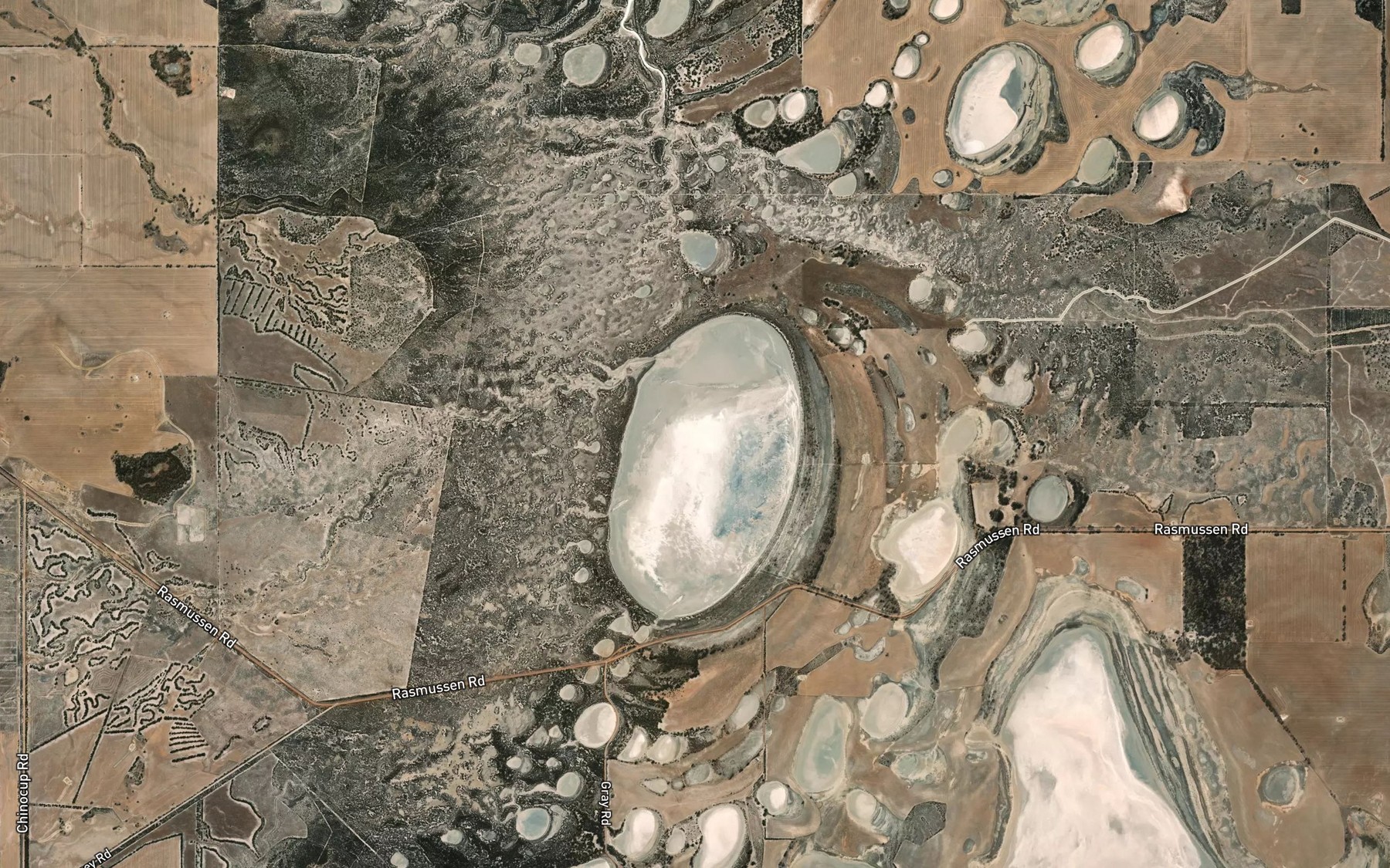 Satellite map of the Lake Altham