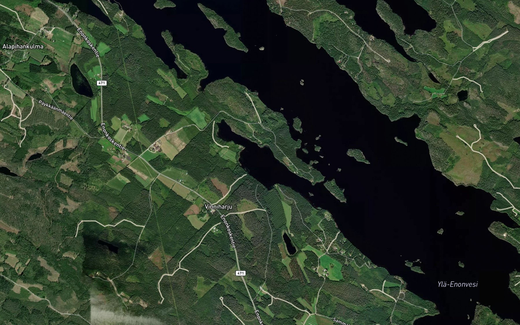 Satellite map of the Huutlahti