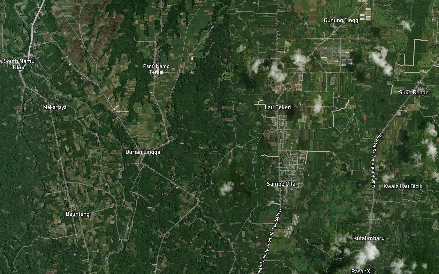 Satellite map of the Sungai Panggan