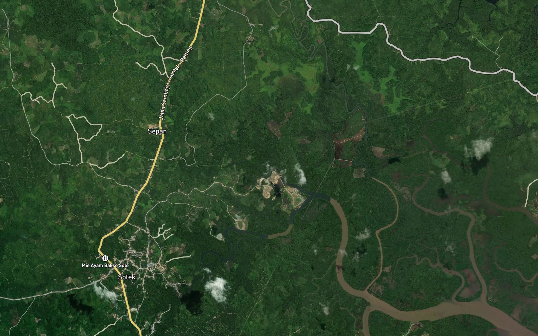 Satellite map of the Sungai Lembo