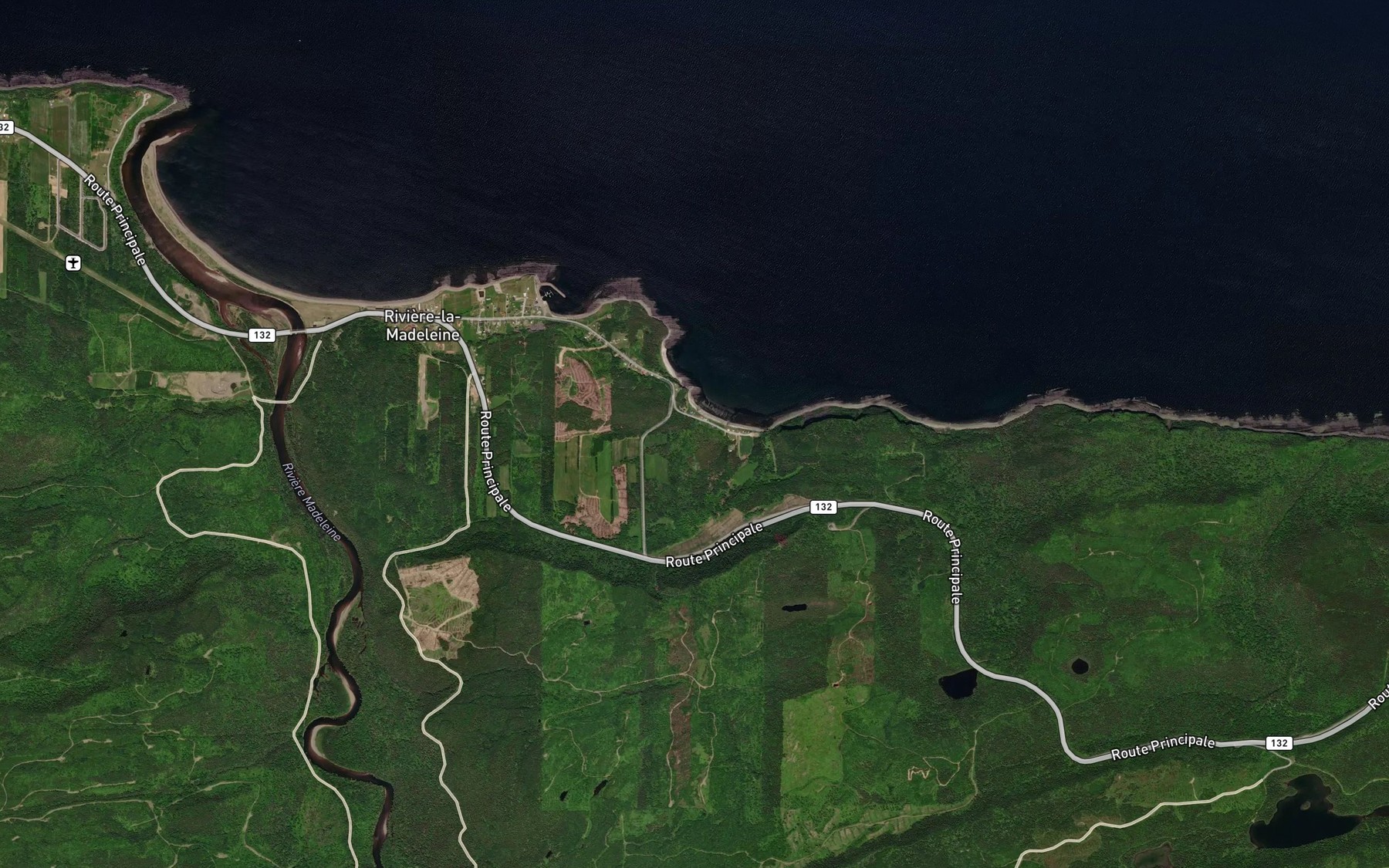 Satellite map of the La Grande Anse