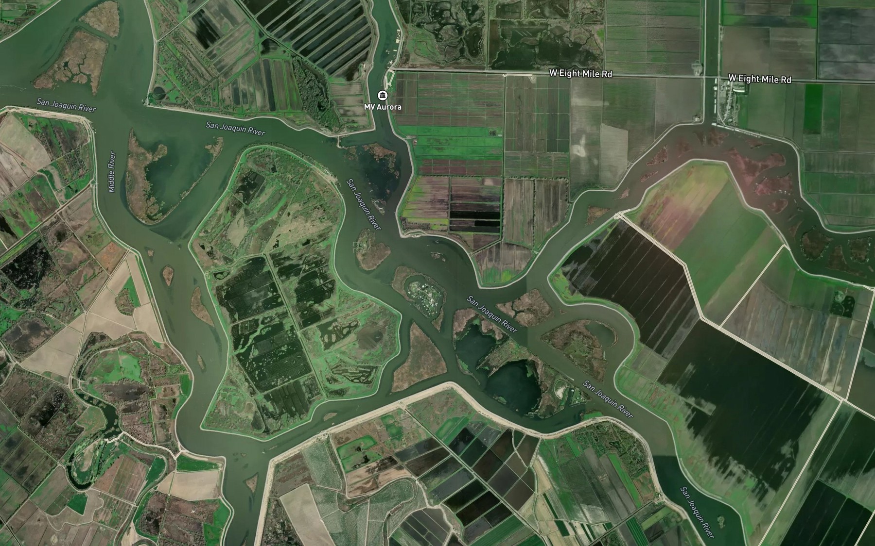 Satellite map of the Ward Cut